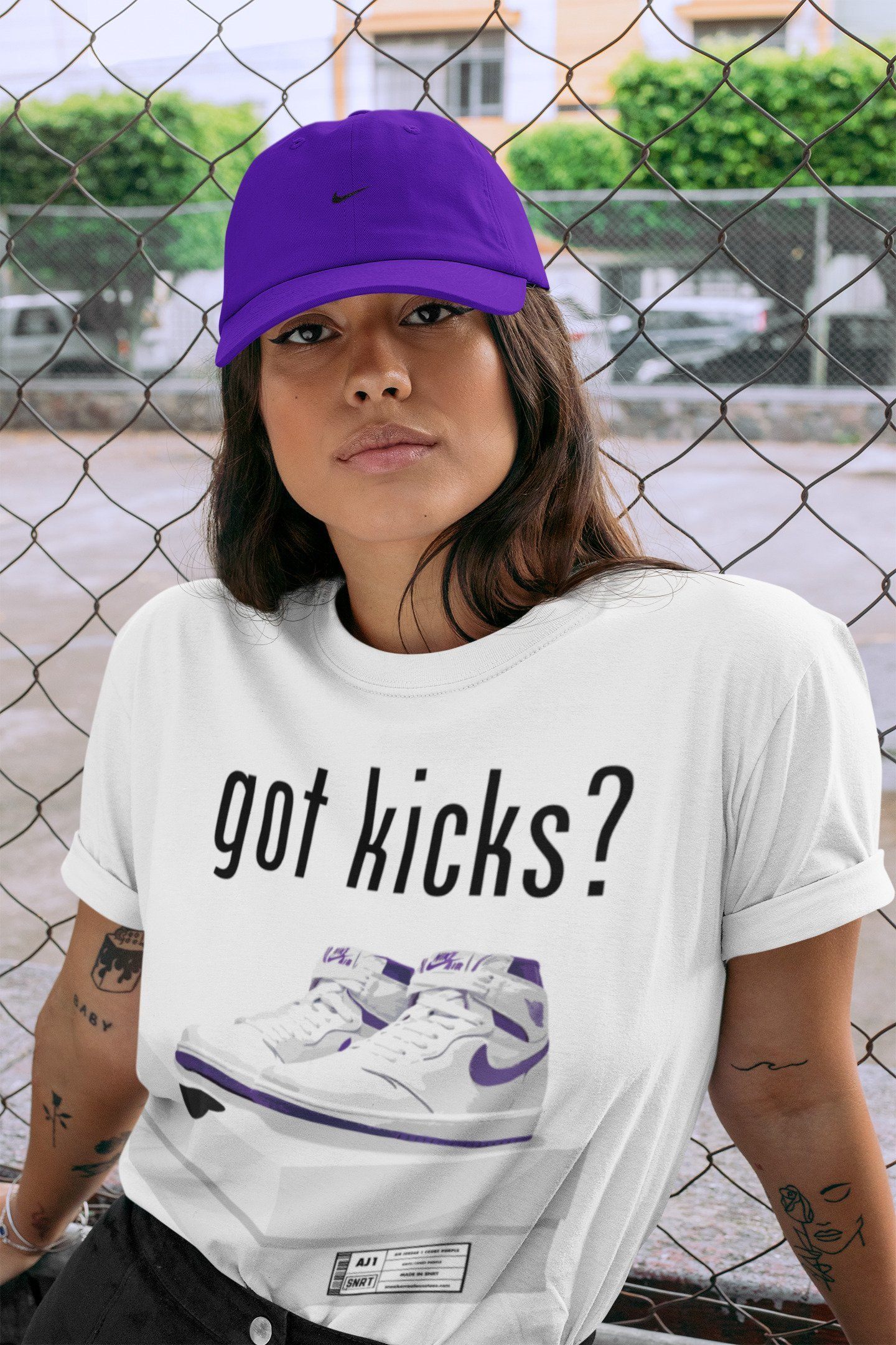 Got Kicks Unisex Tops - Air Jordan 1 WMNS Court Purple