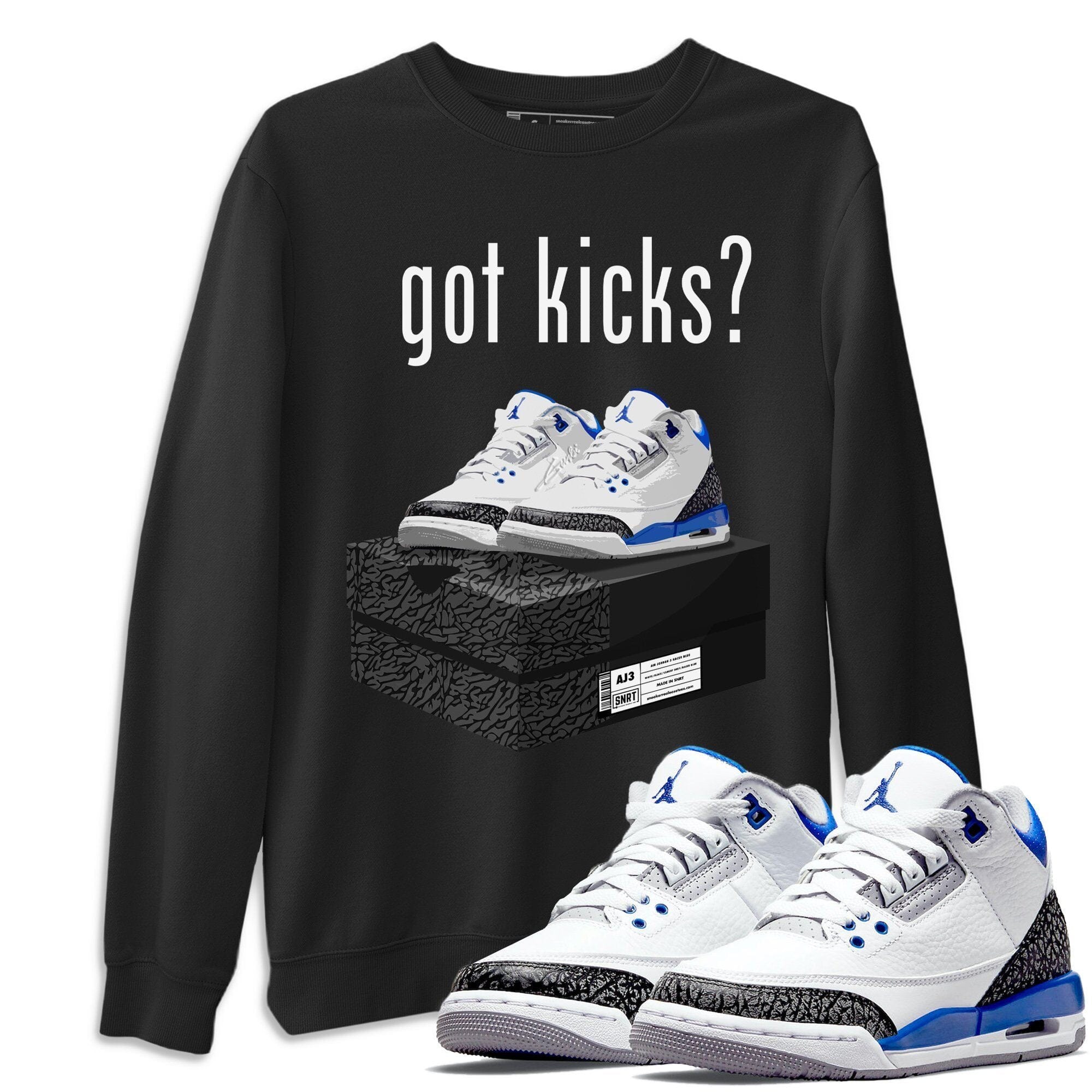 Got Kicks Unisex Tops - Air Jordan 3 Racer Blue