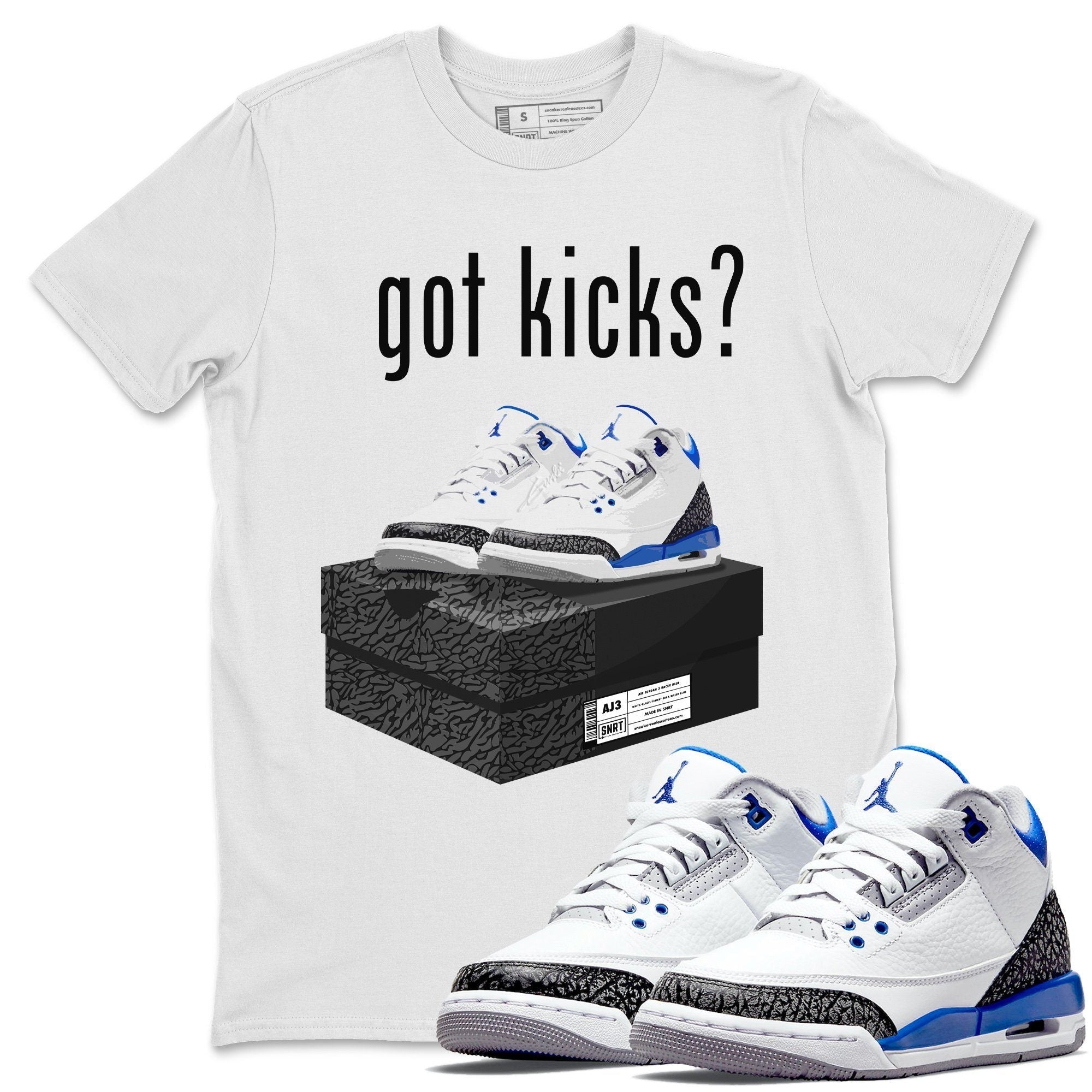 Got Kicks Unisex Tops - Air Jordan 3 Racer Blue