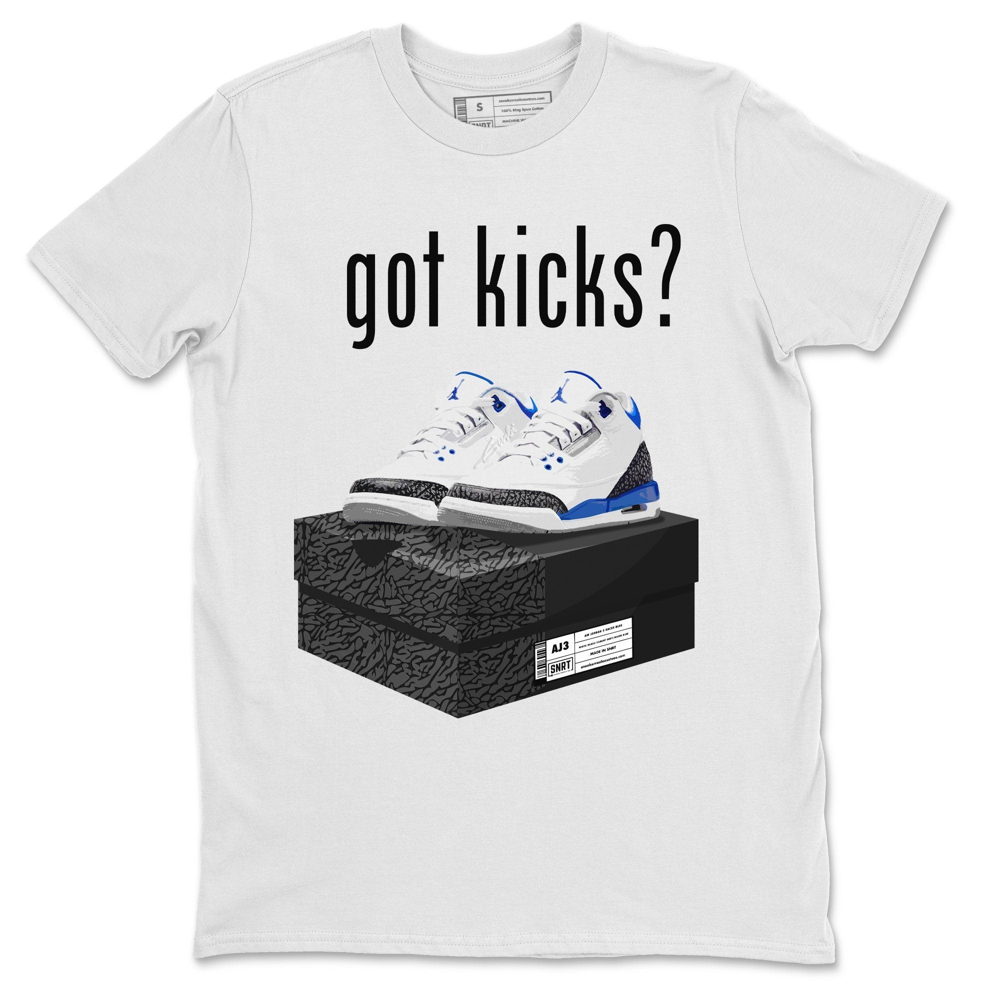 Got Kicks Unisex Tops - Air Jordan 3 Racer Blue