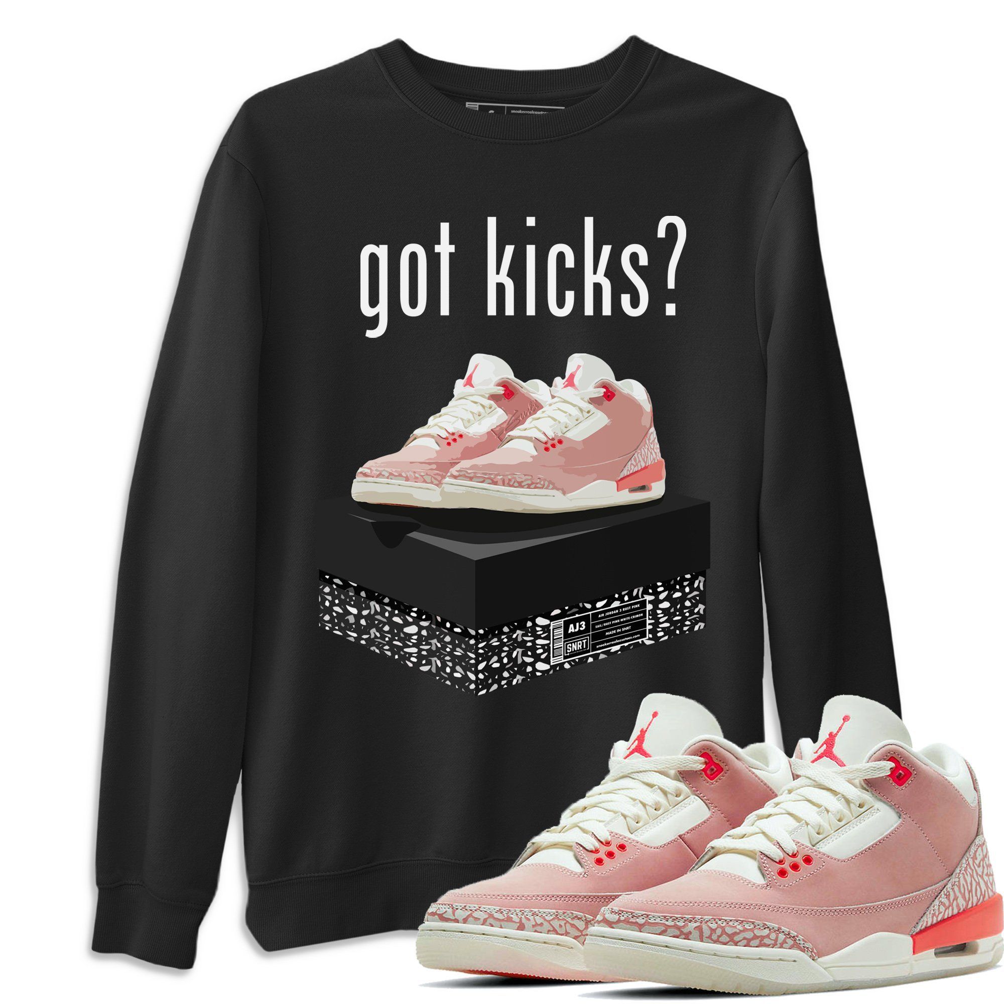 Got Kicks Unisex Tops - Air Jordan 3 Rust Pink