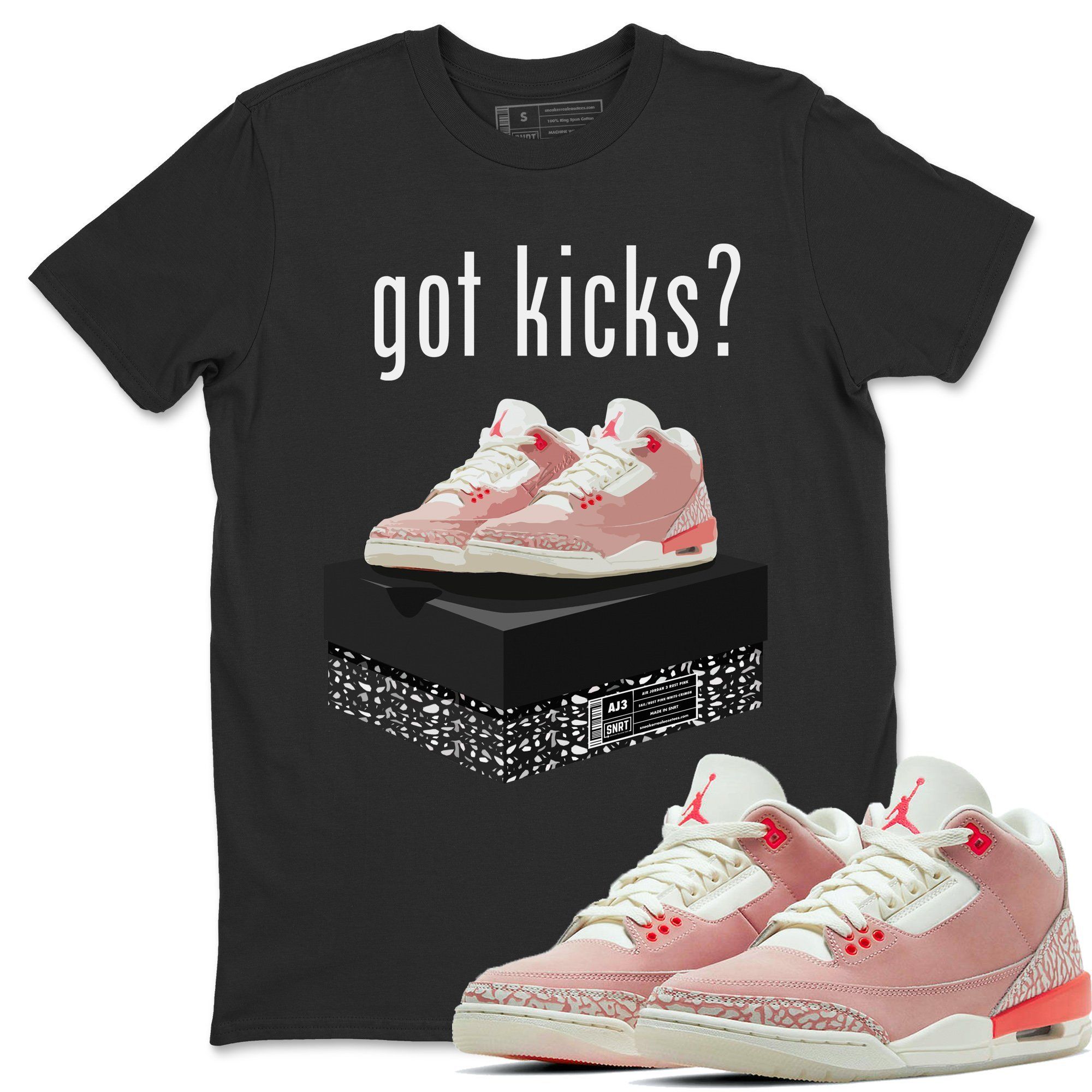 Got Kicks Unisex Tops - Air Jordan 3 Rust Pink