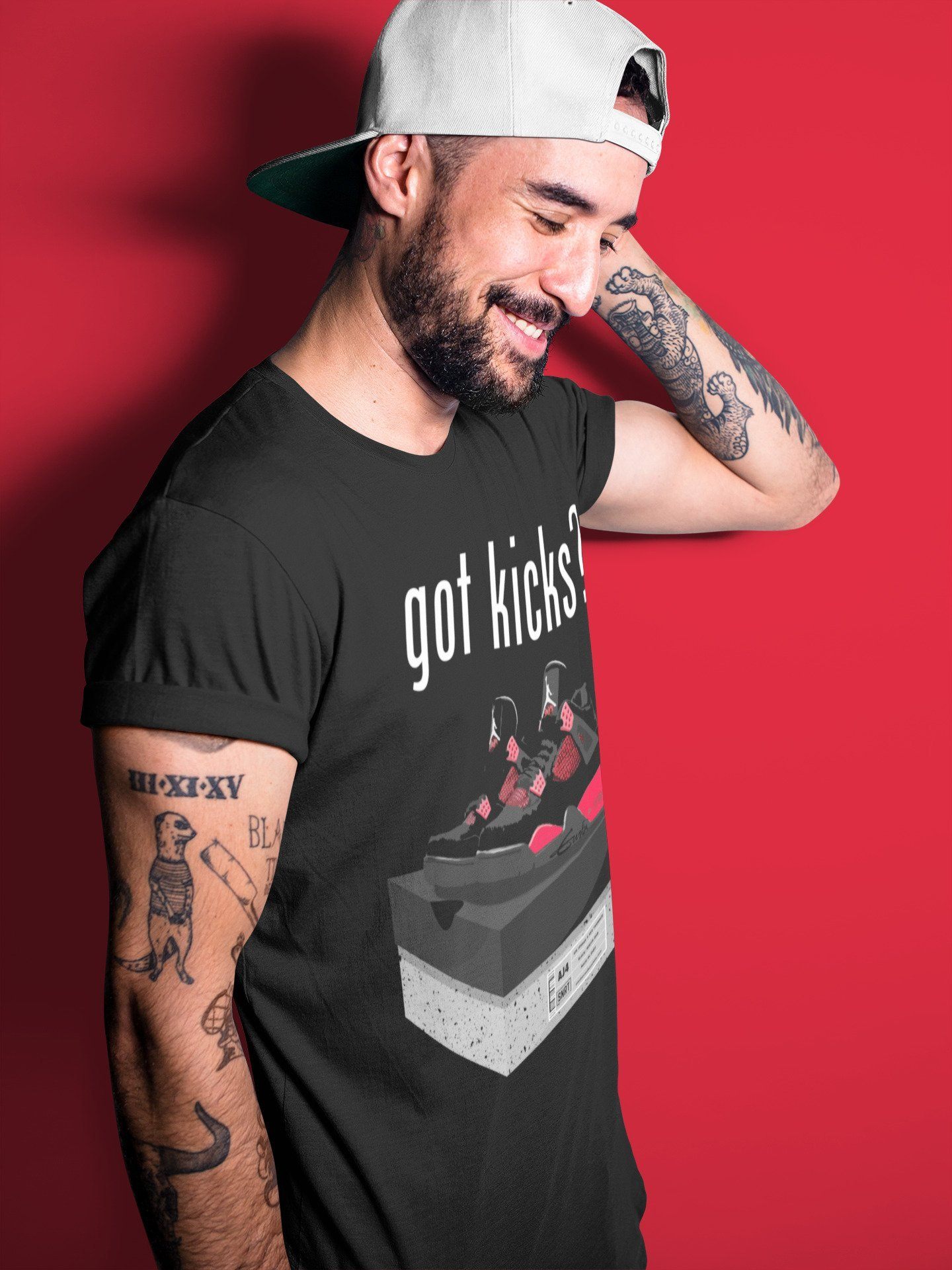 Got Kicks Unisex Tops - Air Jordan 4 Red Thunder