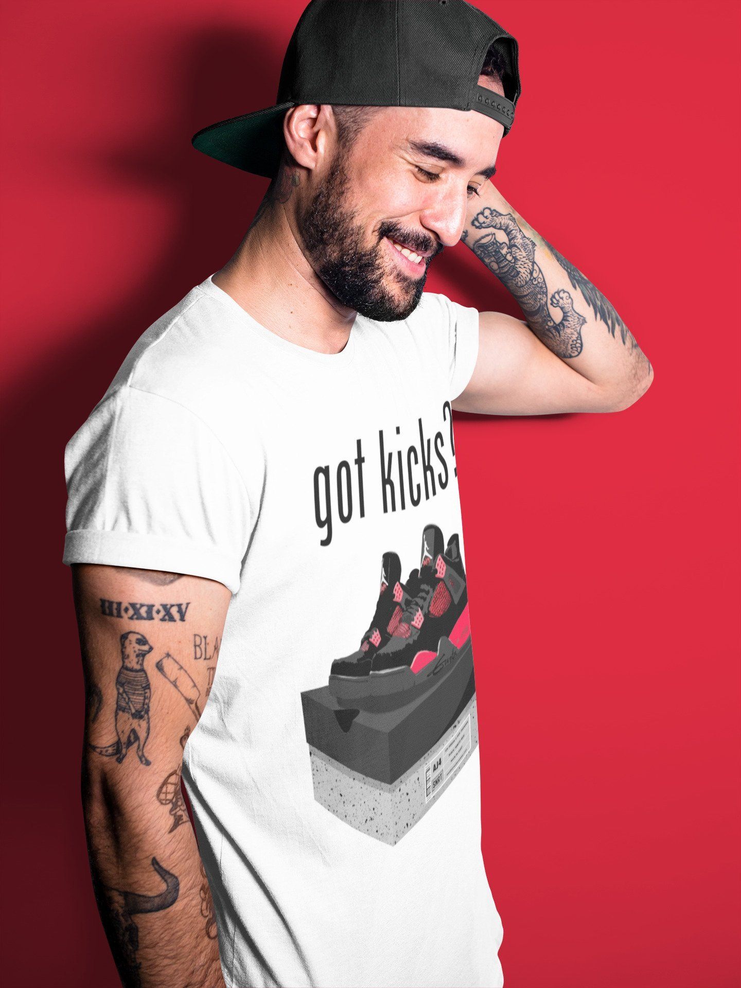 Got Kicks Unisex Tops - Air Jordan 4 Red Thunder