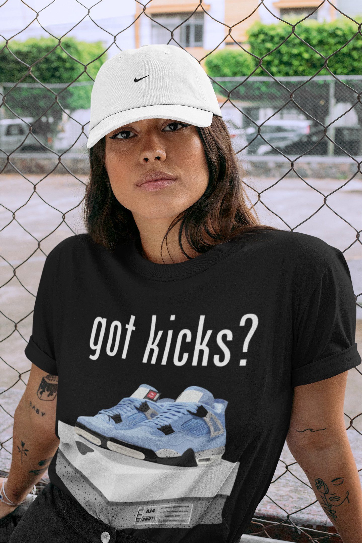 Got Kicks Unisex Tops - Air Jordan 4 University Blue
