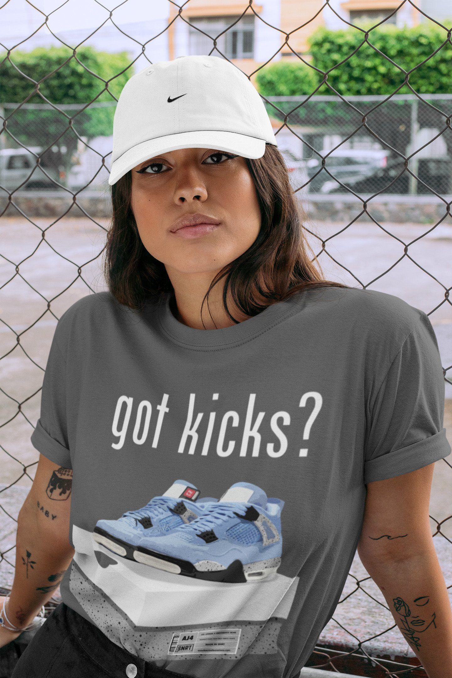 Got Kicks Unisex Tops - Air Jordan 4 University Blue