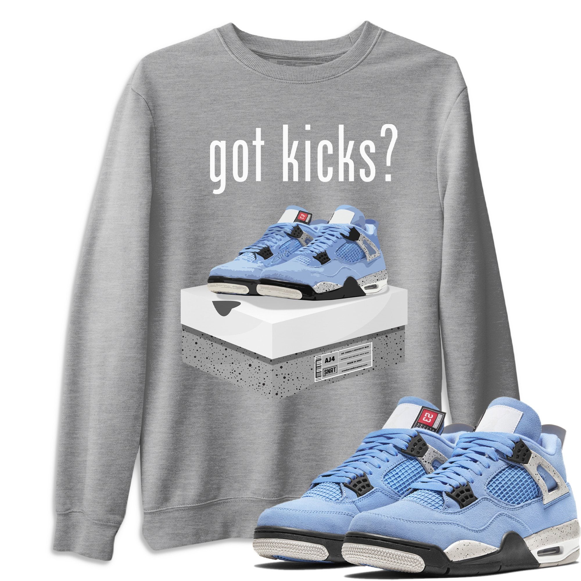 Got Kicks Unisex Tops - Air Jordan 4 University Blue