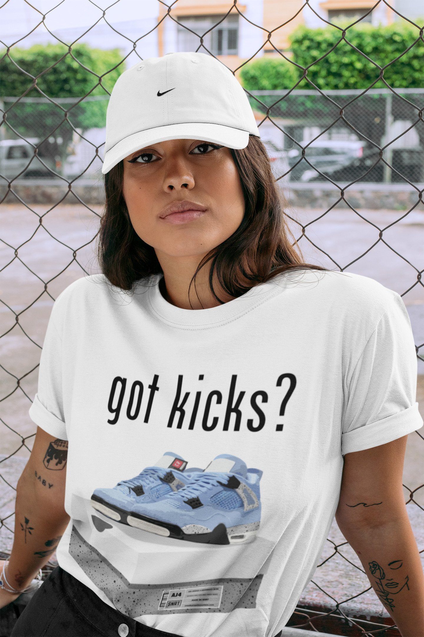 Got Kicks Unisex Tops - Air Jordan 4 University Blue