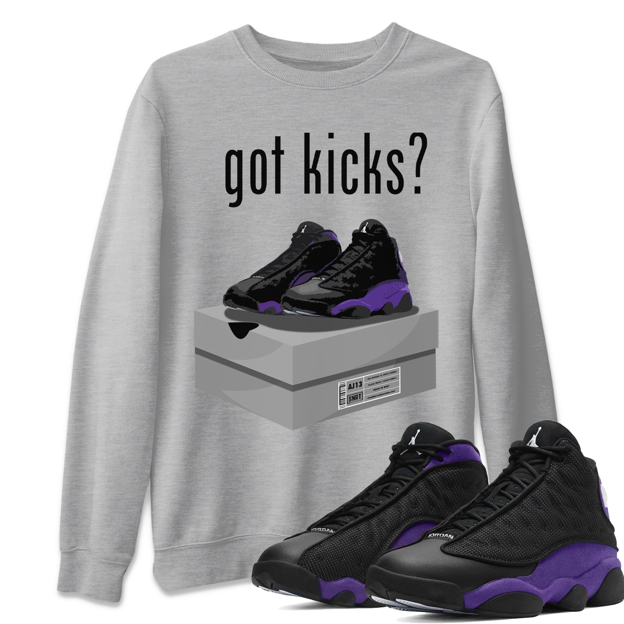 Got Kicks Unisex Tops - Air Jordan 13 Court Purple