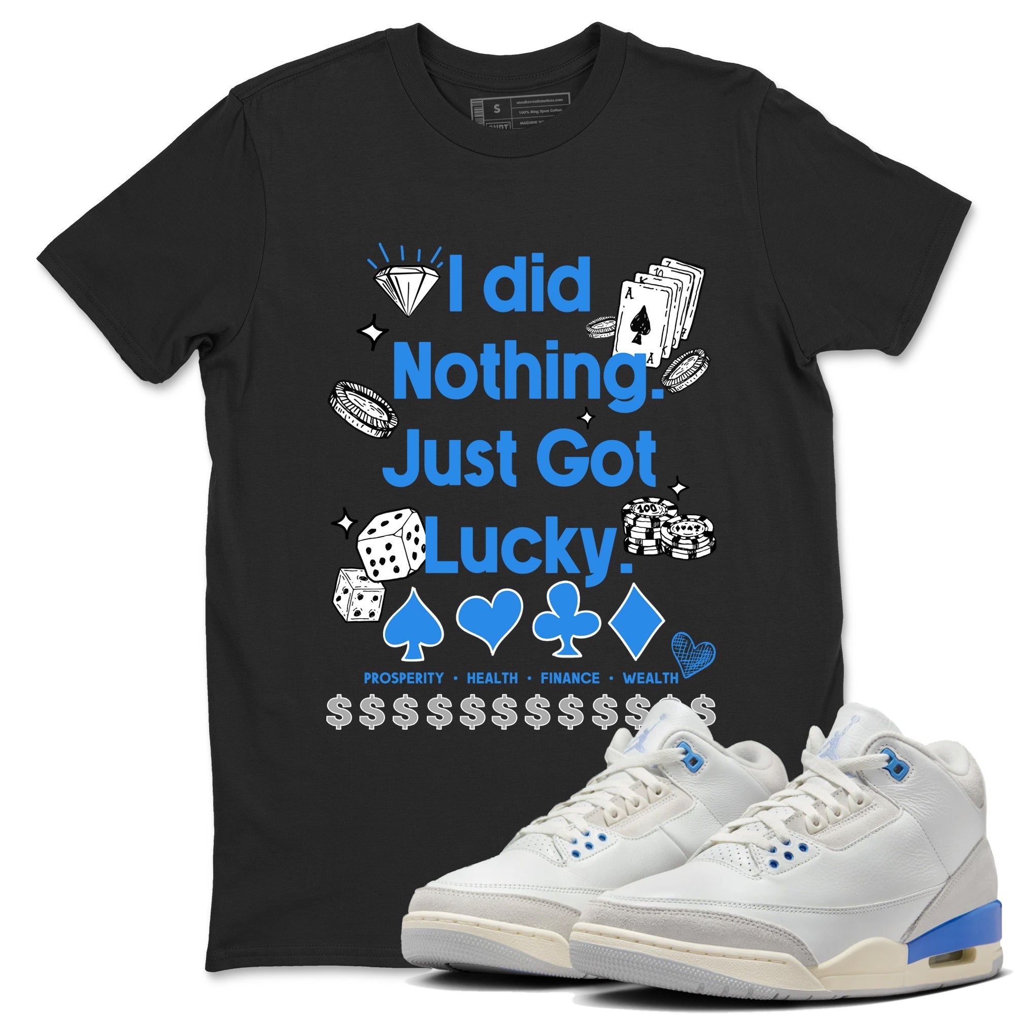 Got Lucky snkmatch Tees - Air Jordan 3 Lucky Shorts