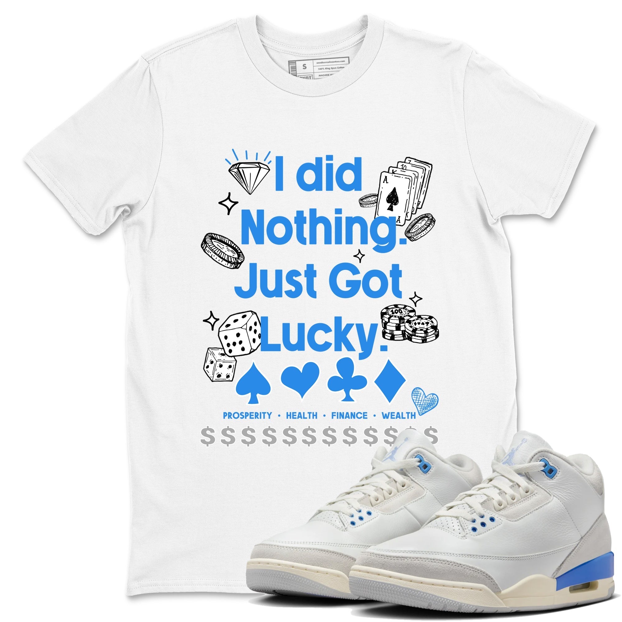 Got Lucky snkmatch Tees - Air Jordan 3 Lucky Shorts
