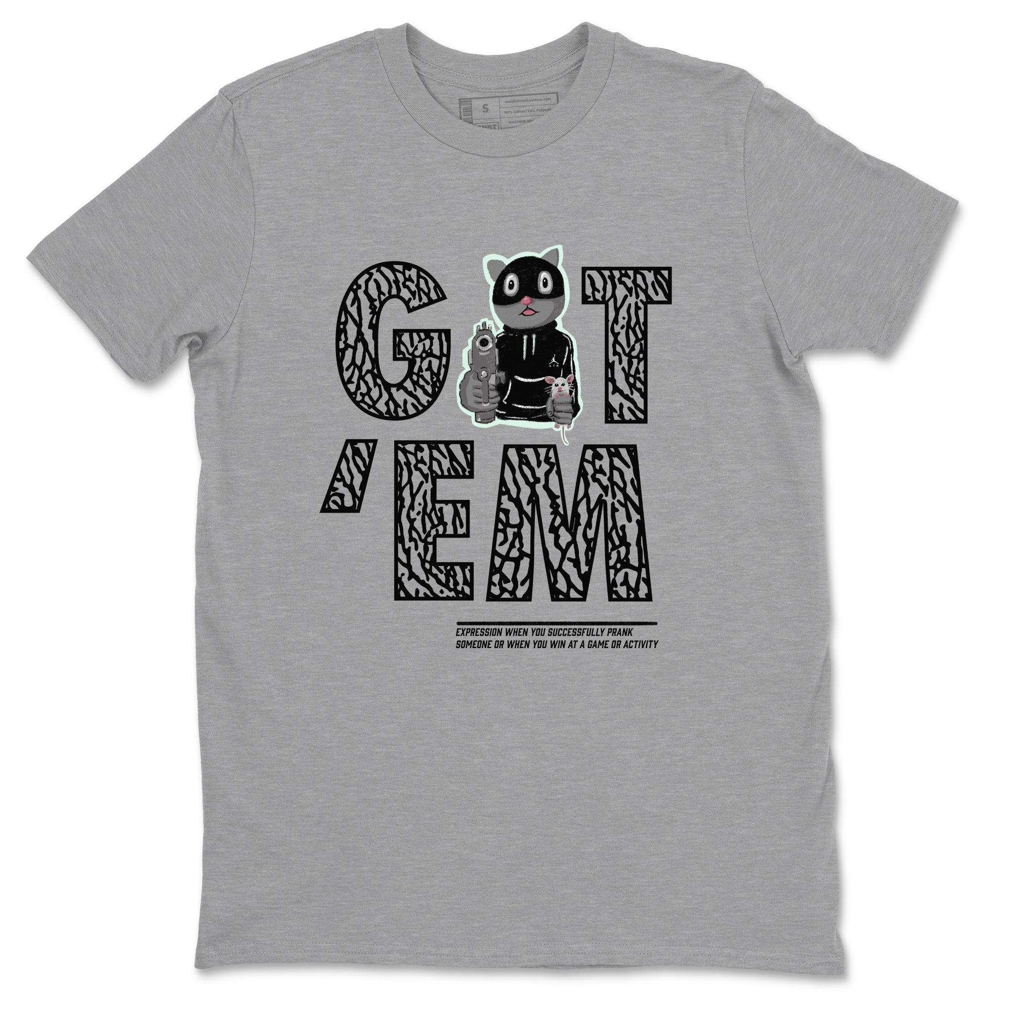 Got'em Cat snkmatch Tees - Air Jordan 3 Green Glow