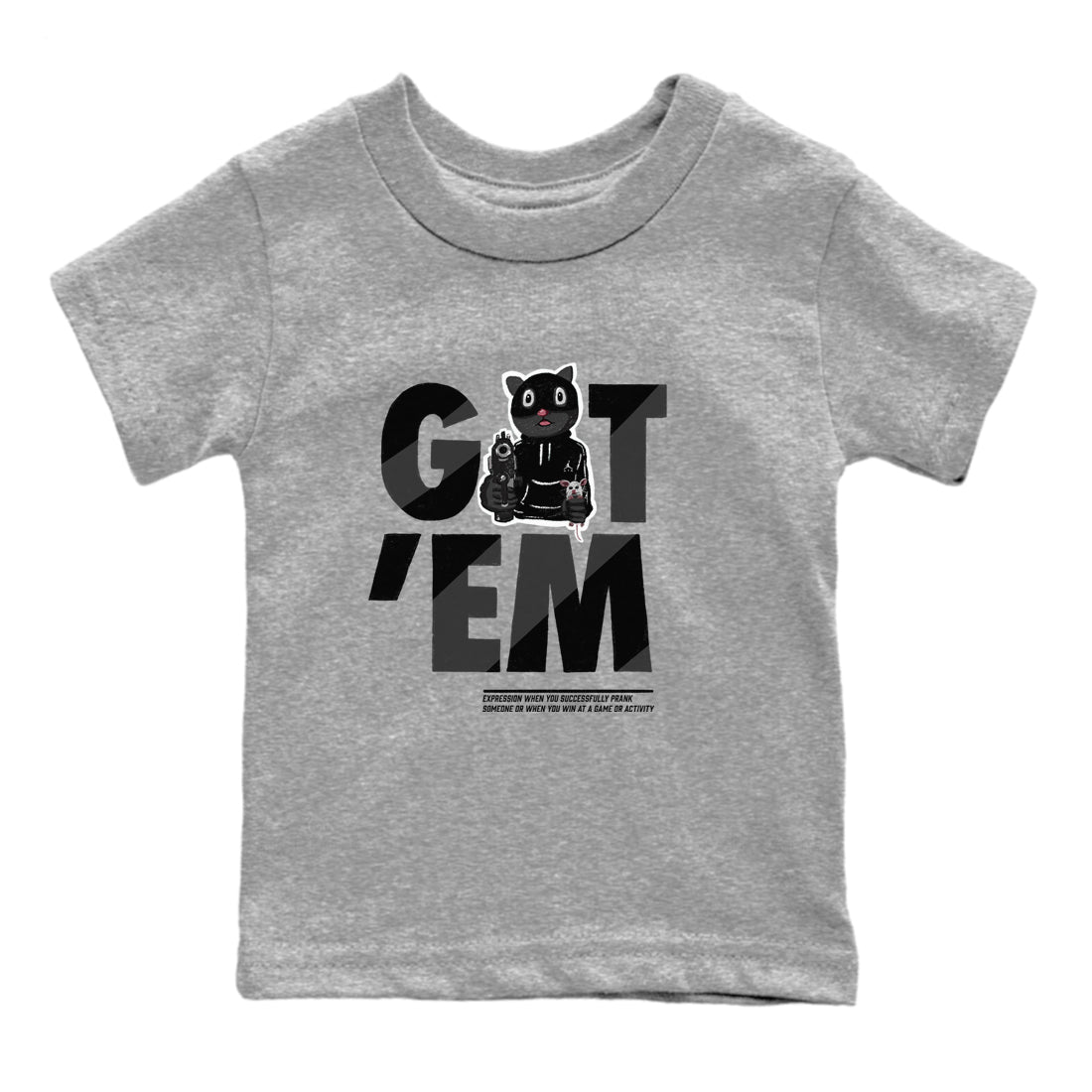 Got'em Cat snkmatch Tees Kids - Air Jordan 5 Black Cat