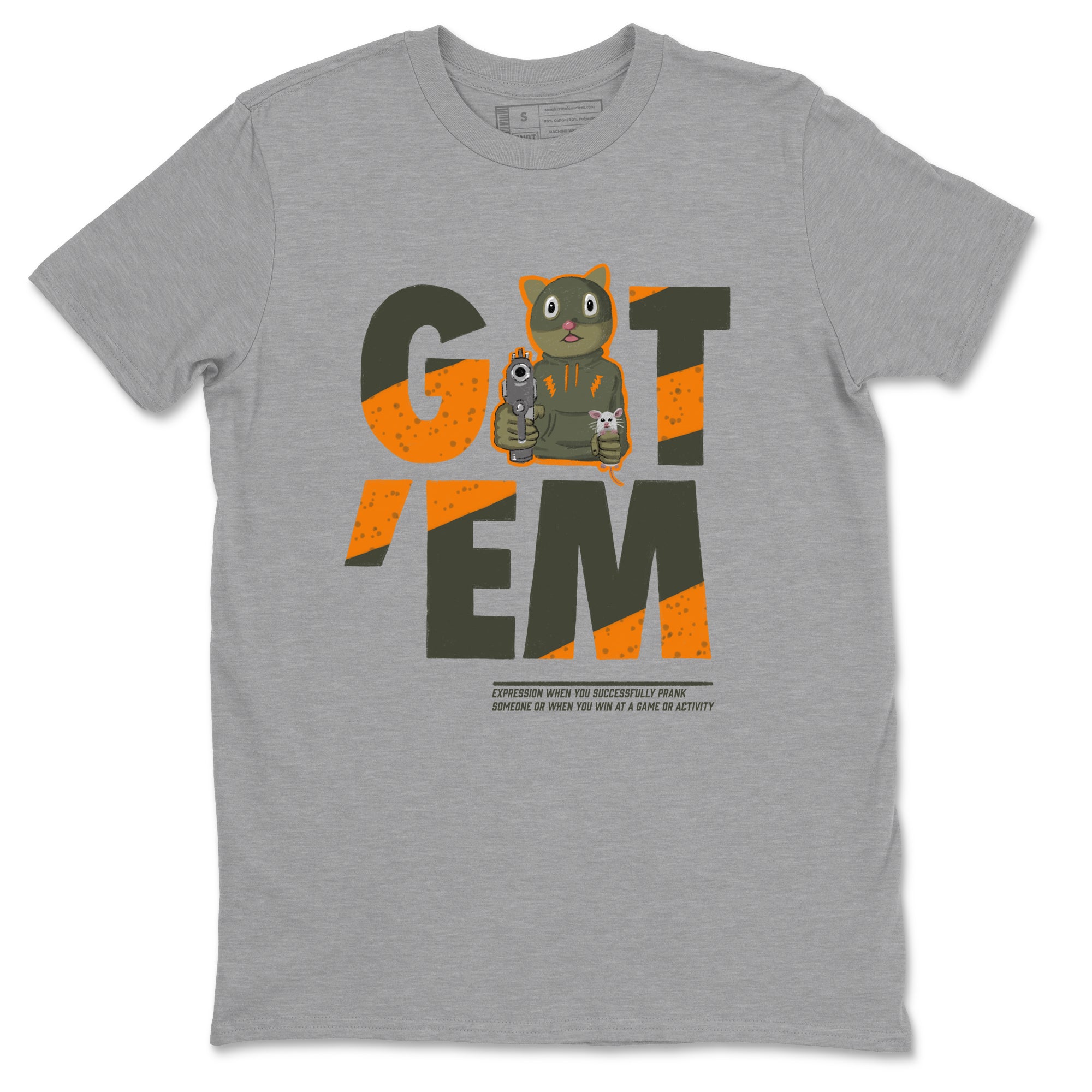 Got'em Cat snkmatch Tees - Air Jordan 5 Olive