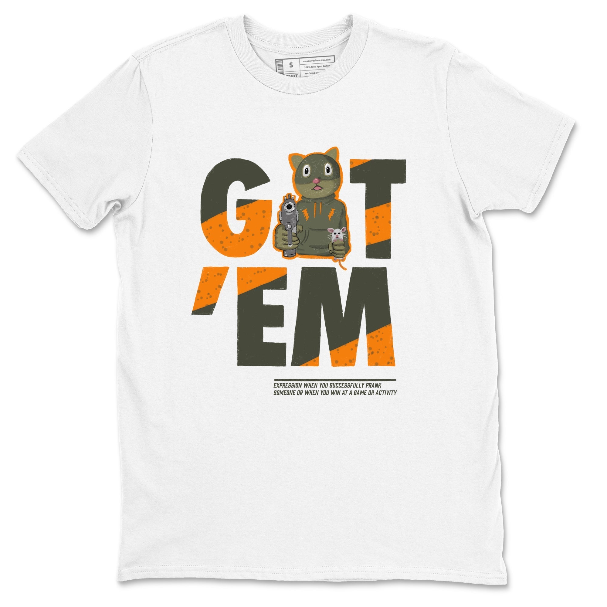 Got'em Cat snkmatch Tees - Air Jordan 5 Olive
