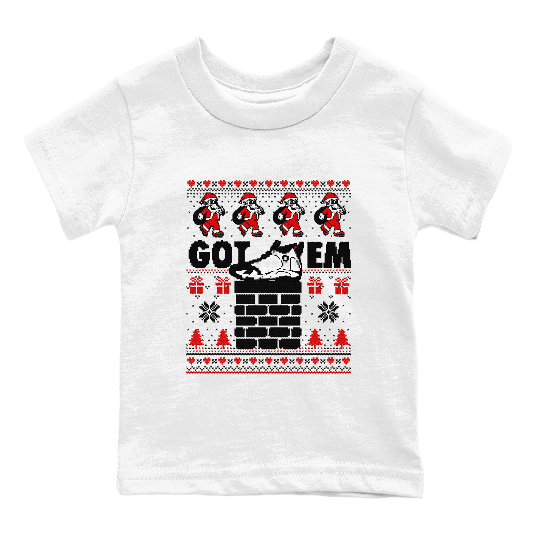 Got'em Santa snkmatch Tees Kids - Air Jordan 14 Black Toe