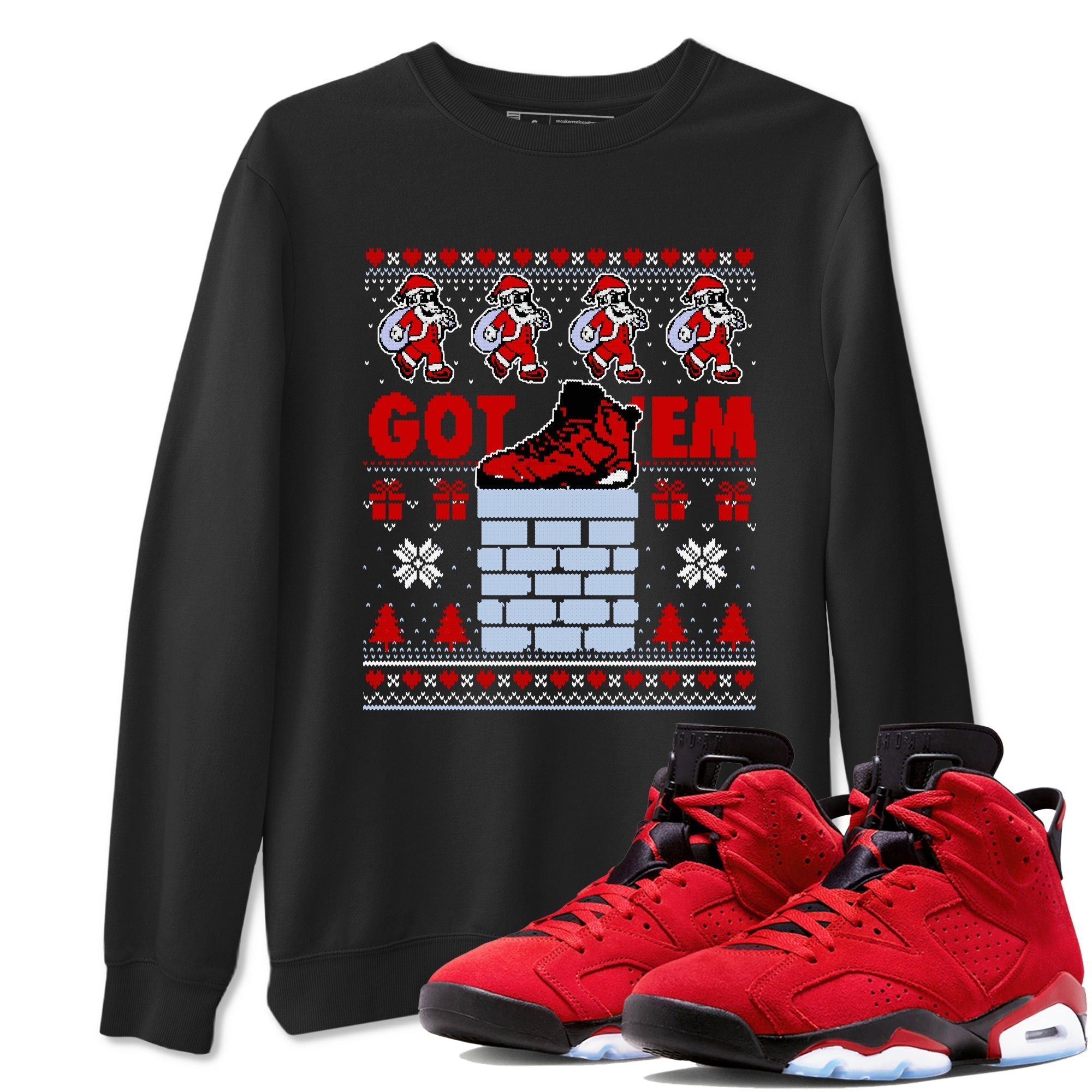 Got'em Santa snkmatch Tees - Air Jordan 6 Toro Bravo