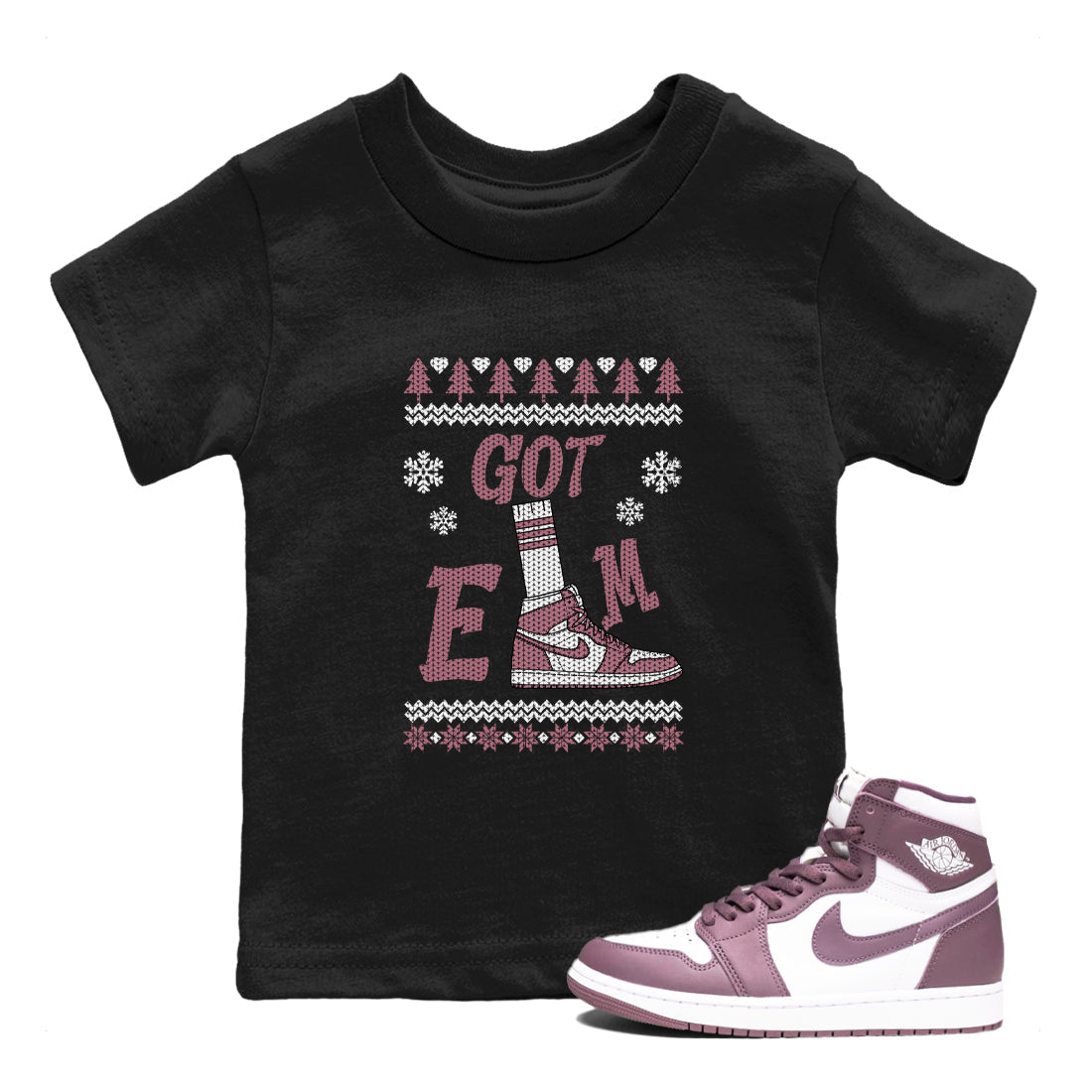 Gotem Sweater snkmatch Tees Kids - Air Jordan 1 Mauve