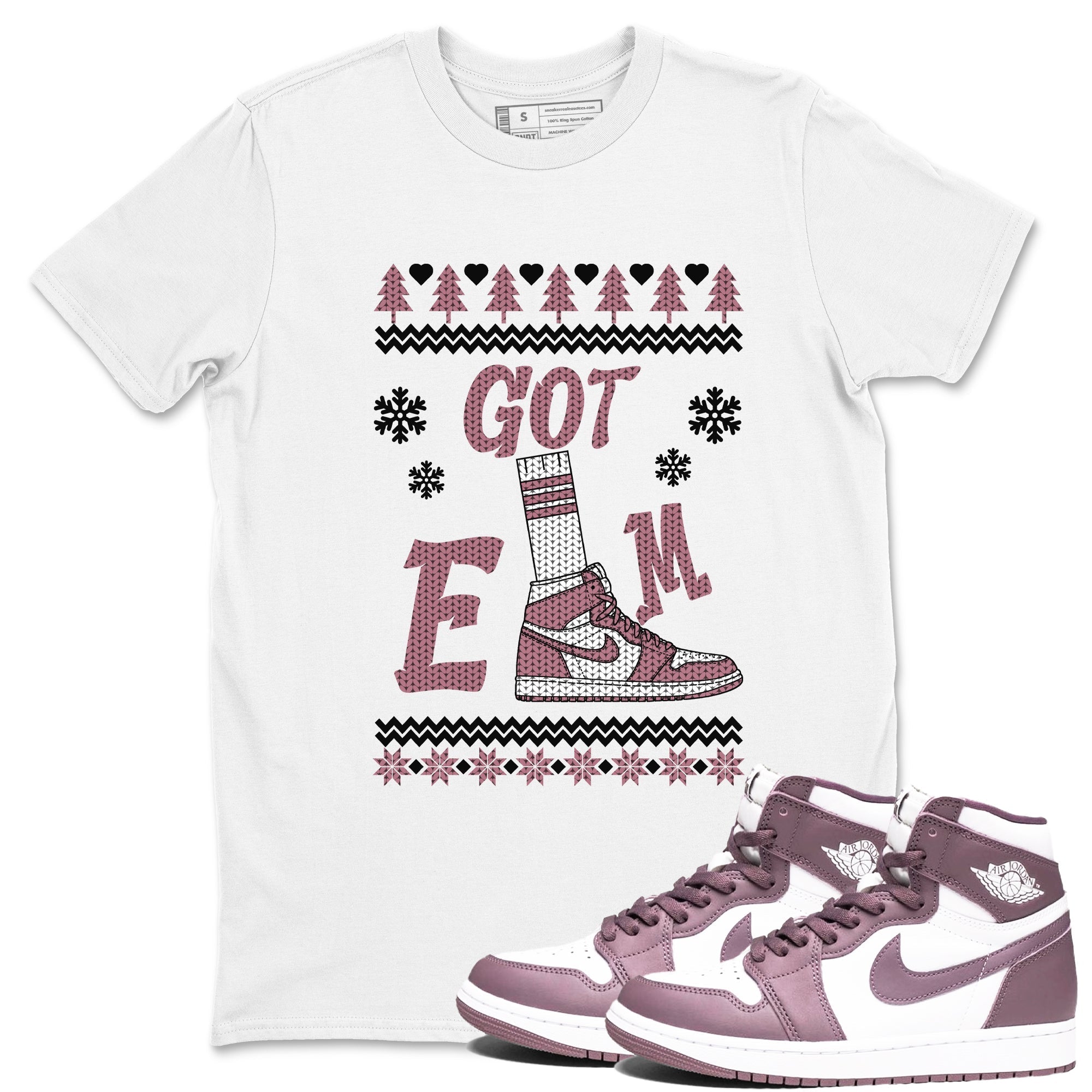 Gotem Sweater snkmatch Tees - Air Jordan 1 Mauve
