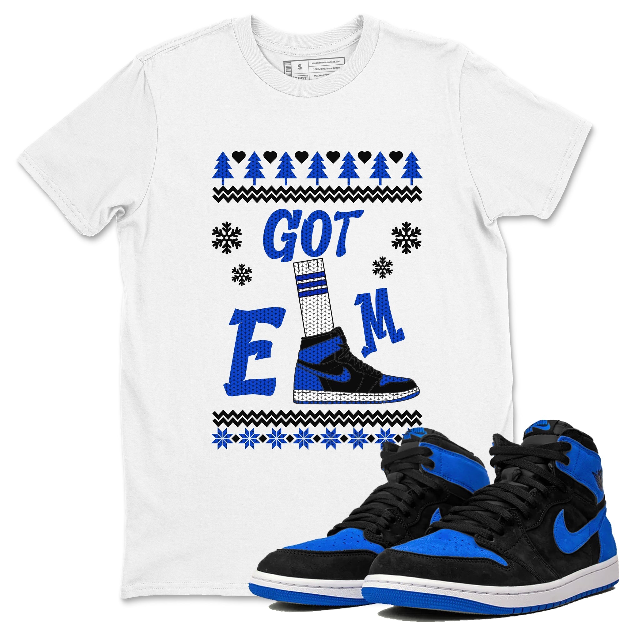 Gotem Sweater snkmatch Tees - Air Jordan 1 Royal Reimagined