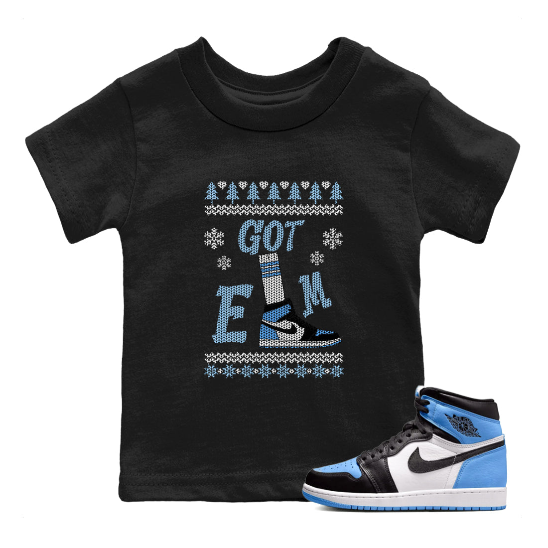 Gotem Sweater snkmatch Tees Kids - Air Jordan 1 UNC Toe