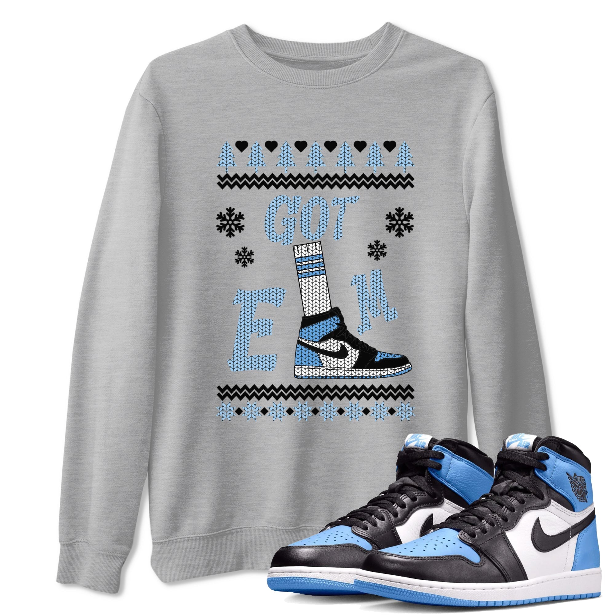 Gotem Sweater snkmatch Tees - Air Jordan 1 UNC Toe