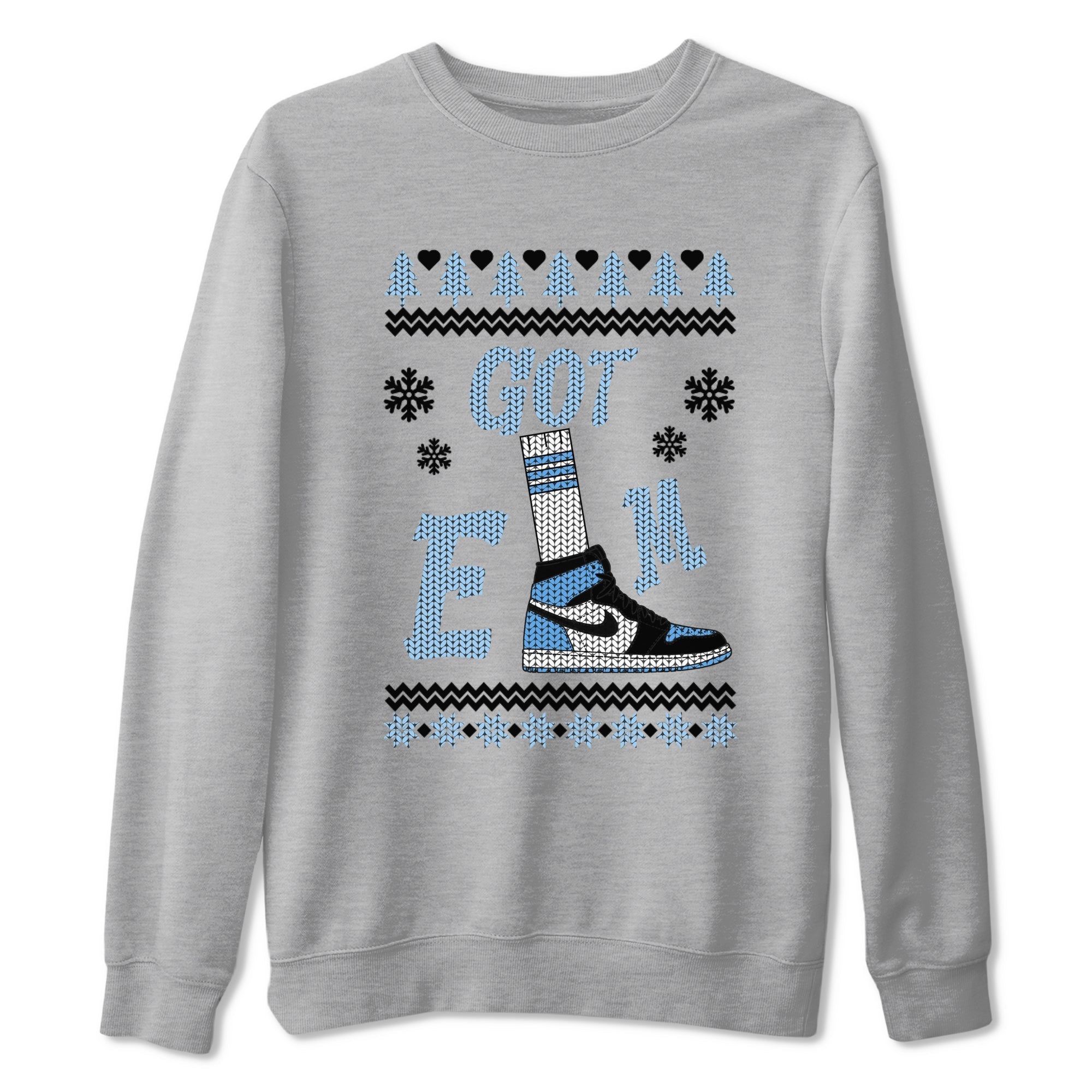 Gotem Sweater snkmatch Tees - Air Jordan 1 UNC Toe
