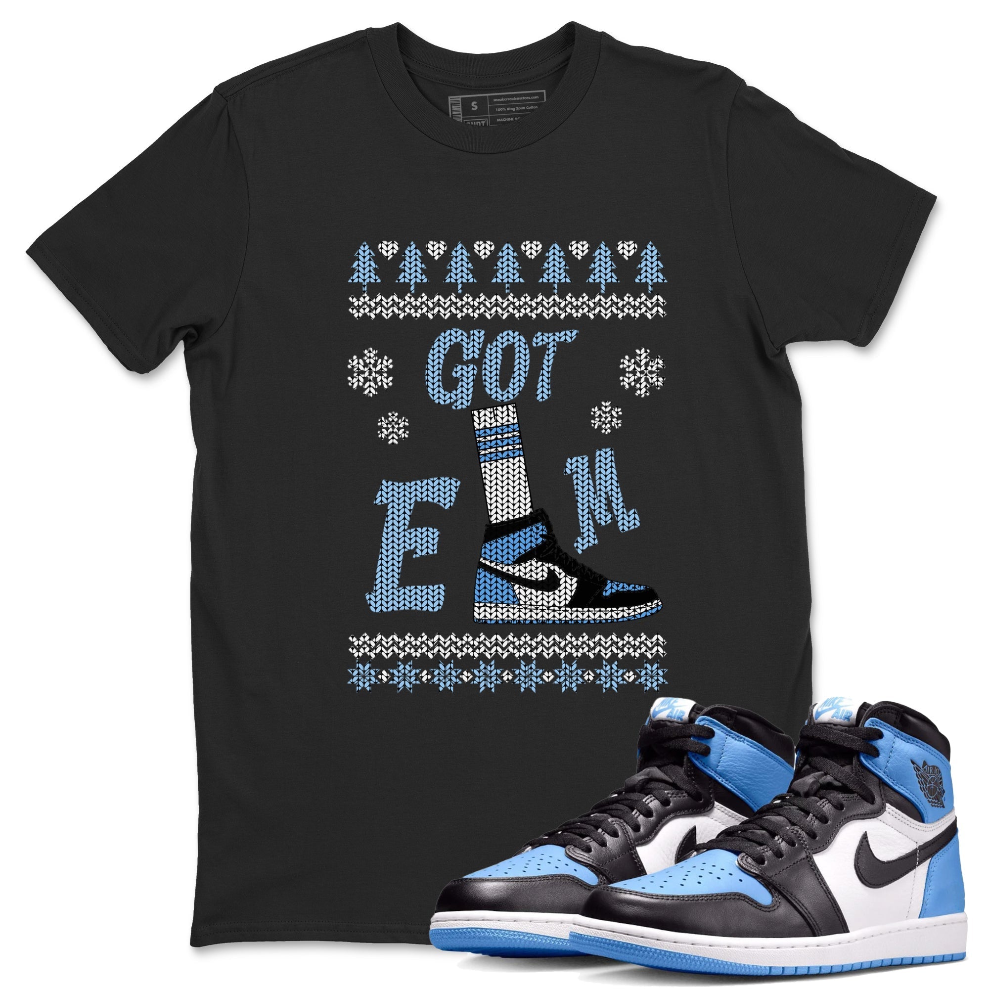 Gotem Sweater snkmatch Tees - Air Jordan 1 UNC Toe