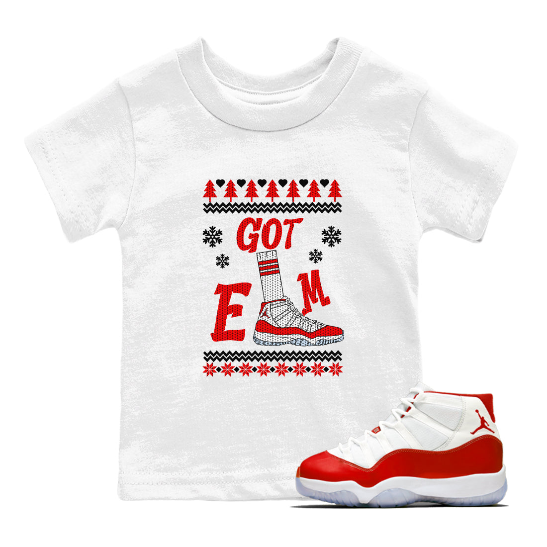 Gotem Sweater snkmatch Tees Kids - Air Jordan 11 Cherry