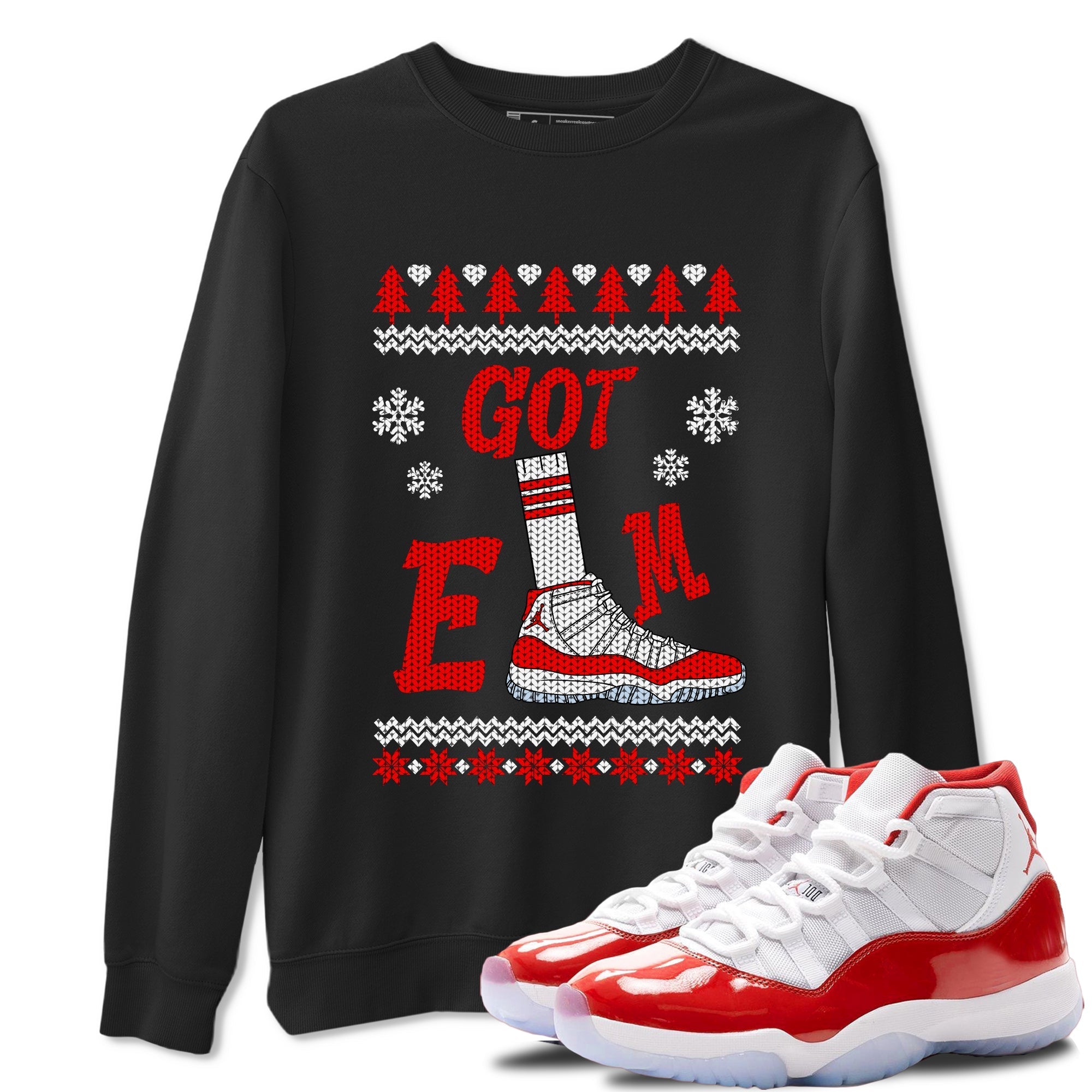 Gotem Sweater snkmatch Tees - Air Jordan 11 Cherry