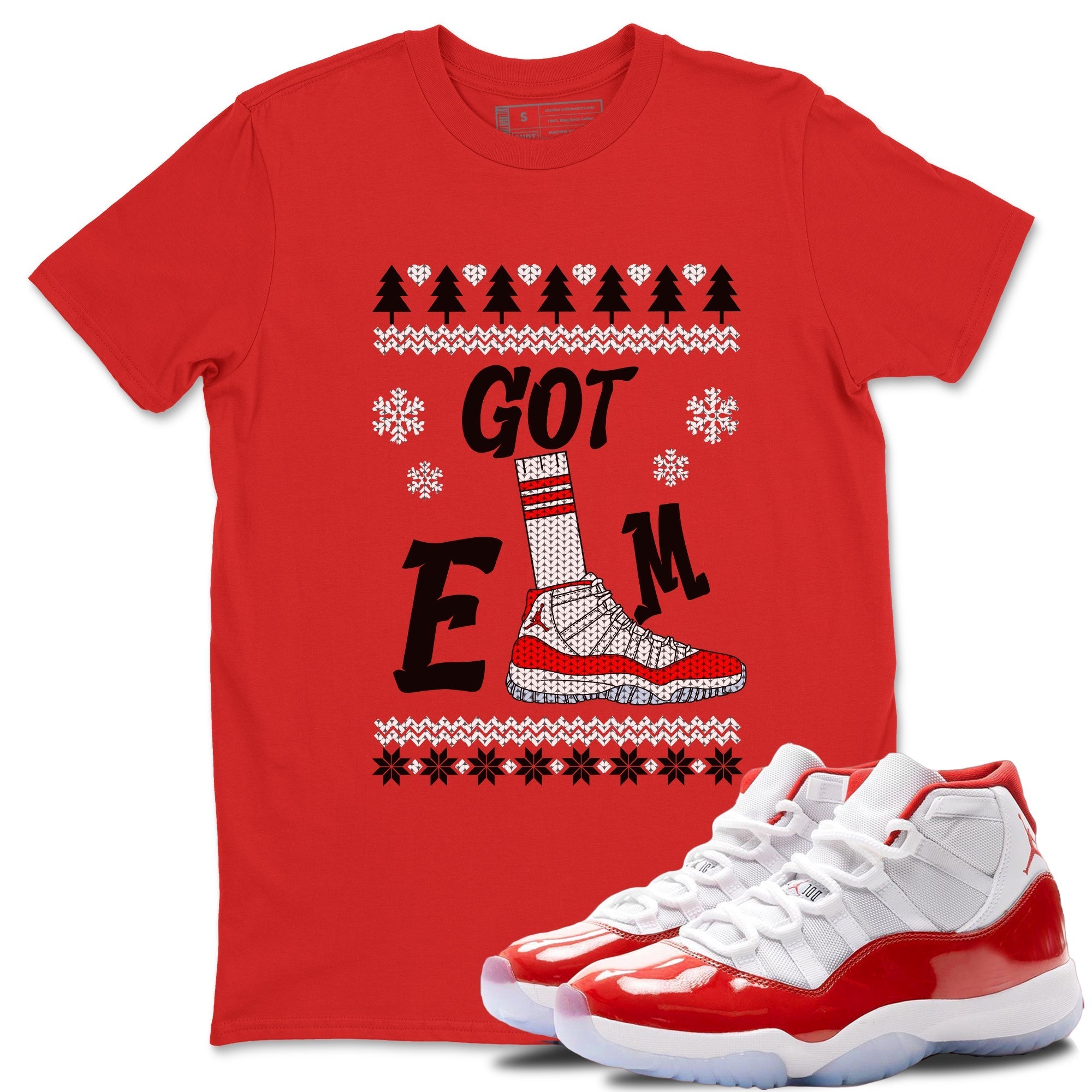 Gotem Sweater snkmatch Tees - Air Jordan 11 Cherry