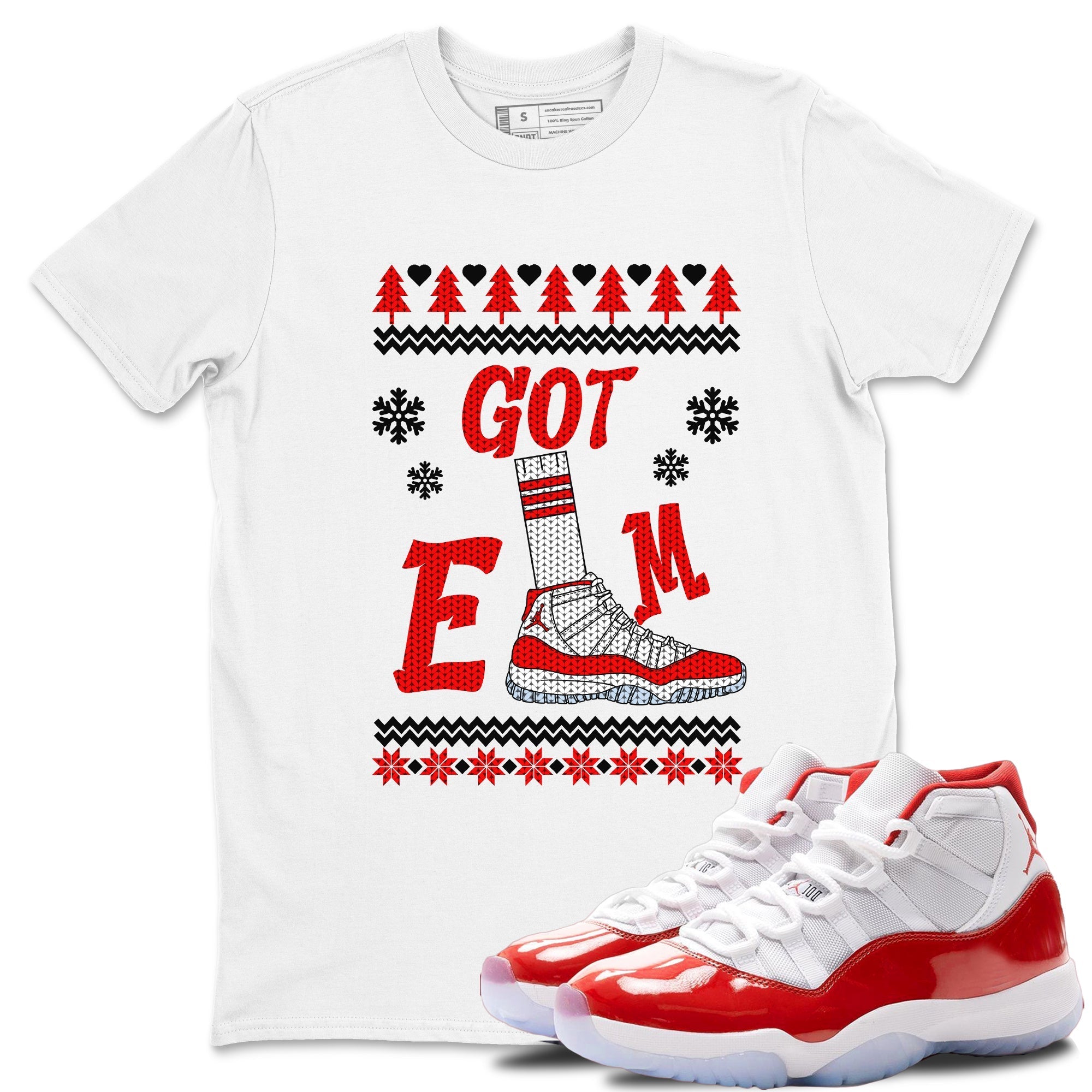 Gotem Sweater snkmatch Tees - Air Jordan 11 Cherry