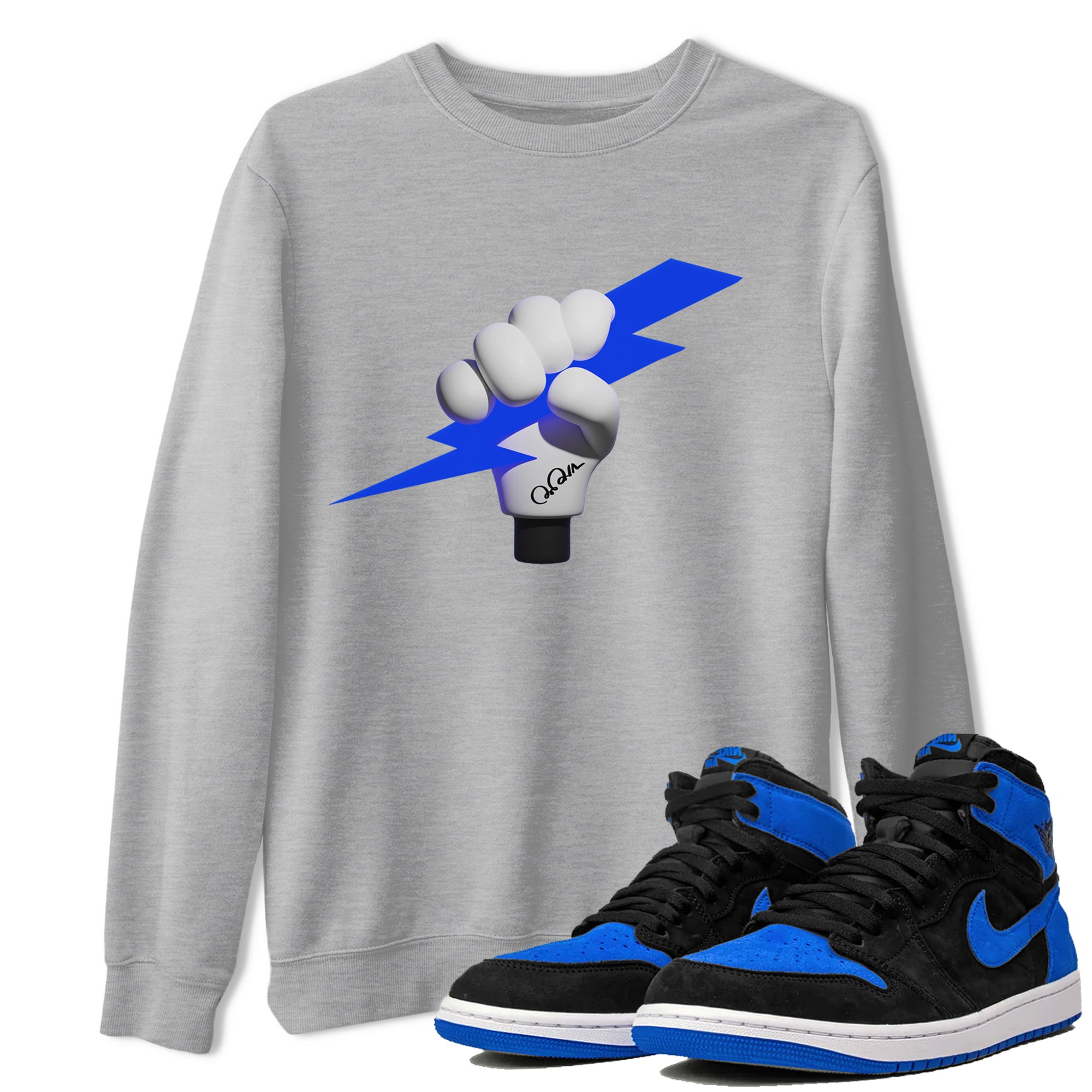 Grab The Thunder snkmatch Tee - Air Jordan 1 Royal Reimagined