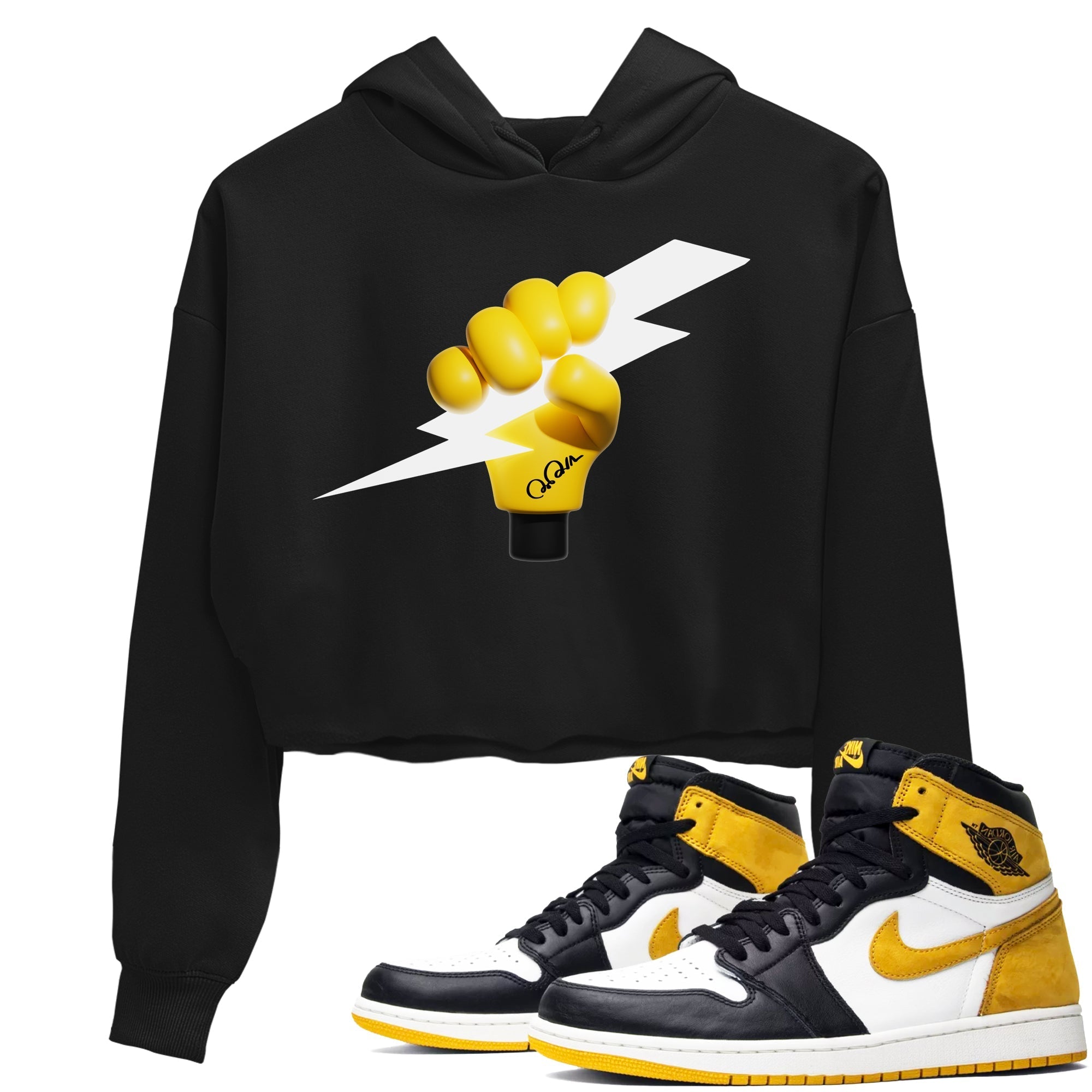 Grab The Thunder snkmatch Women's Top - Air Jordan 1 Yellow Ochre