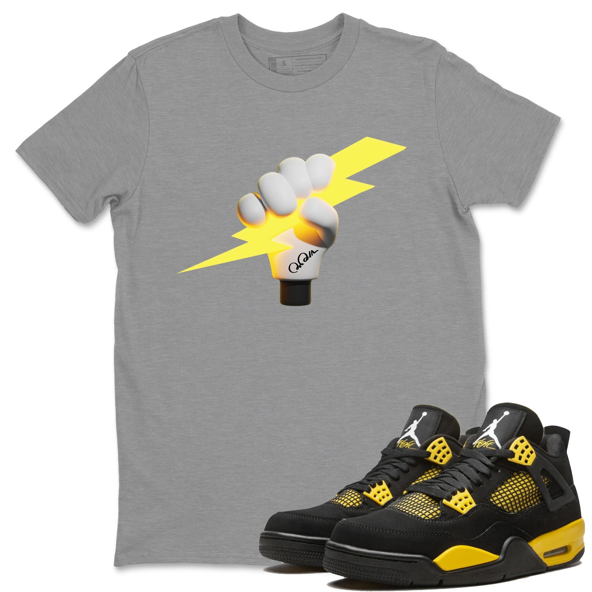 Grab The Thunder Unisex Tops - Air Jordan 4 Thunder