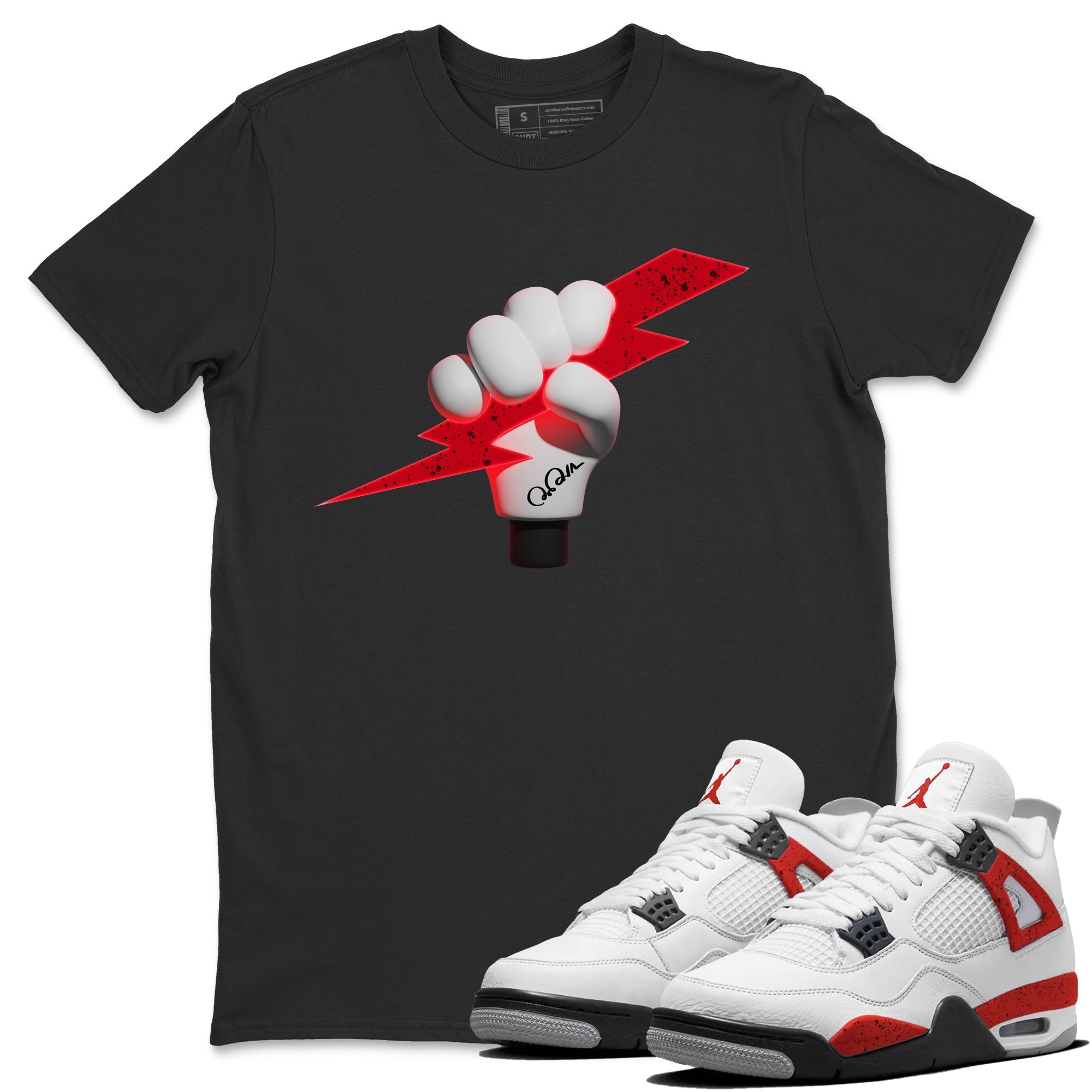 Grab Thunder Unisex Tops - Air Jordan 4 Red Cement