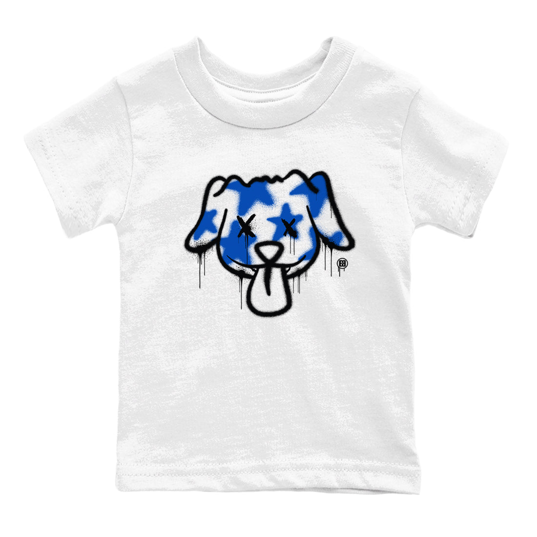 Graffiti Dog snkmatch Tees Kids - Air Jordan 1 Game Royal