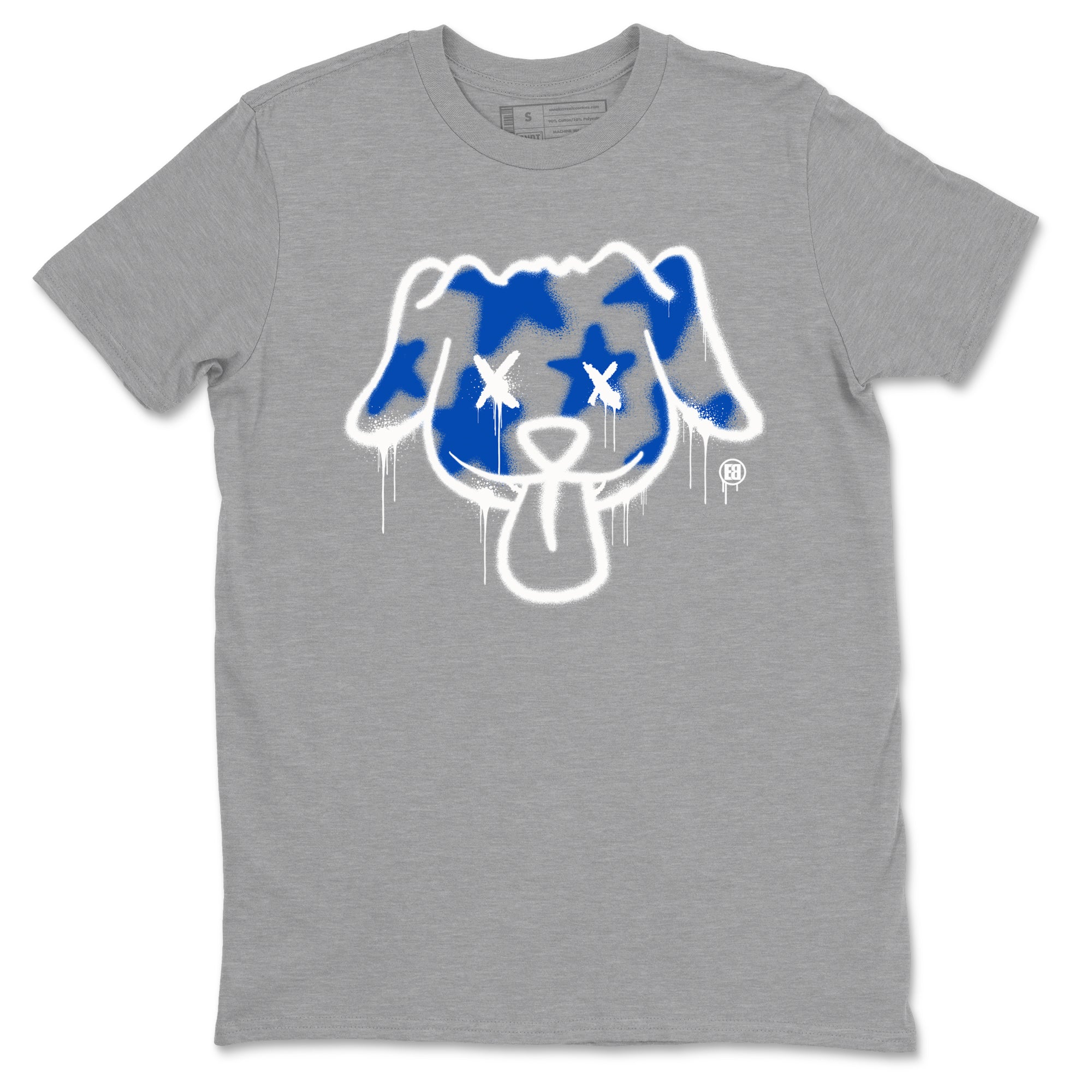 Graffiti Dog snkmatch Tees - Air Jordan 1 Game Royal