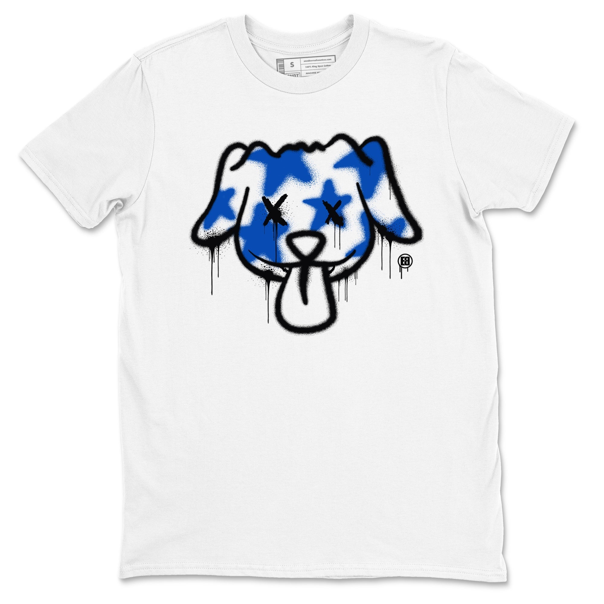 Graffiti Dog snkmatch Tees - Air Jordan 1 Game Royal