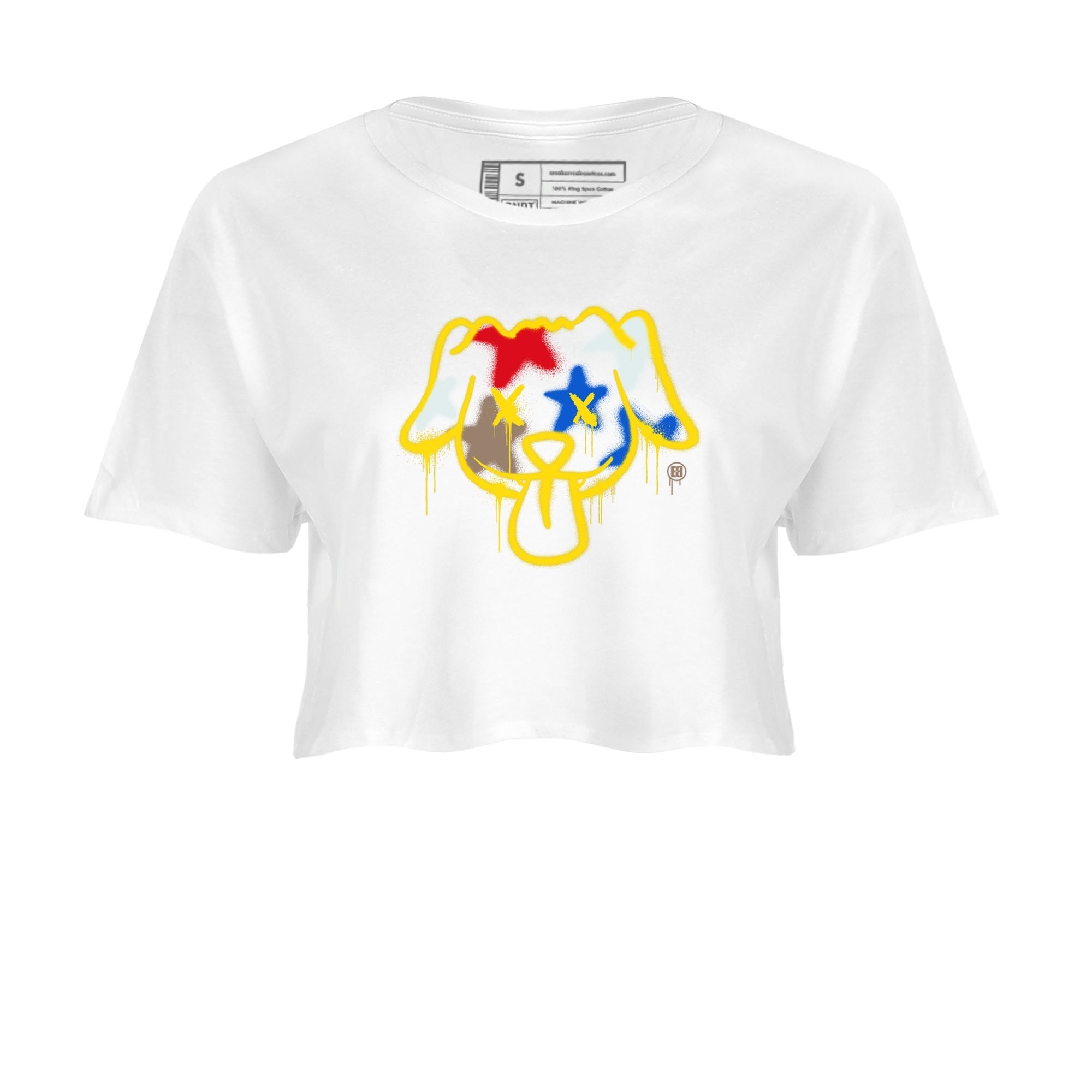 Graffiti Dog snkmatch Women's Top - Air Jordan 1 Travis Scott Canary