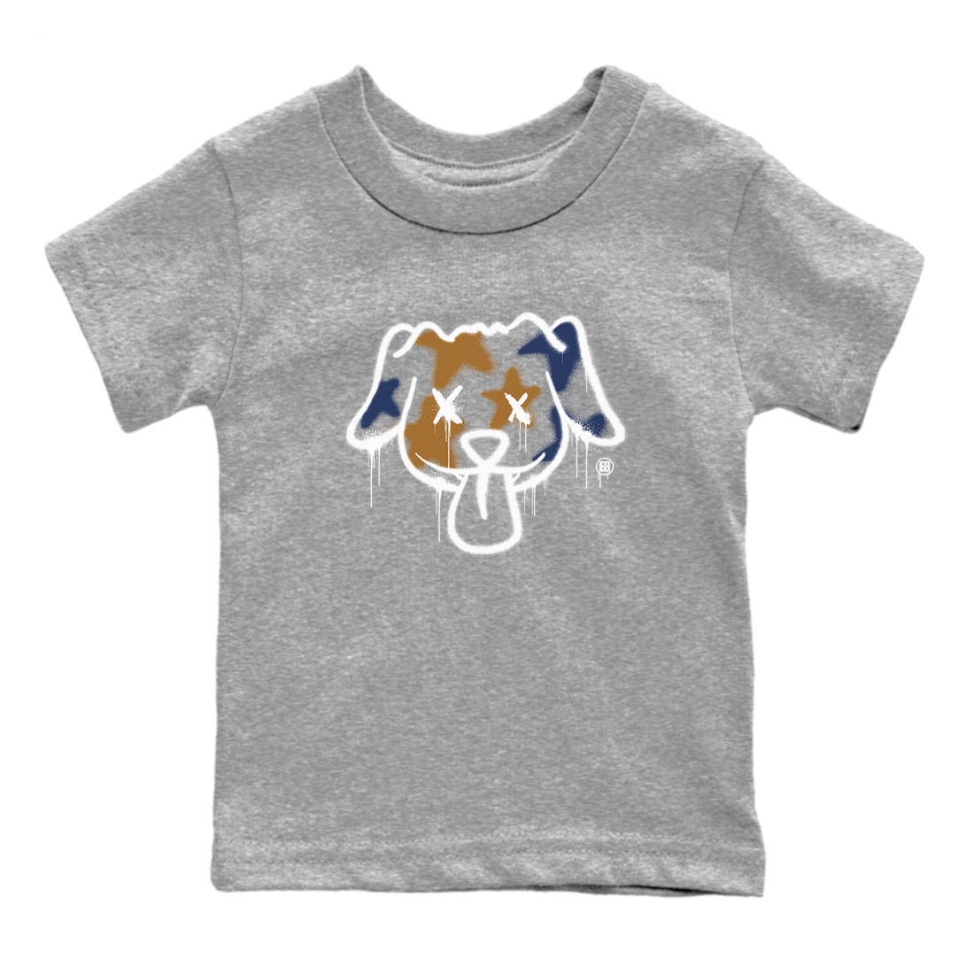 Graffiti Dog snkmatch Tees Kids - Air Jordan 13 Midnight Navy