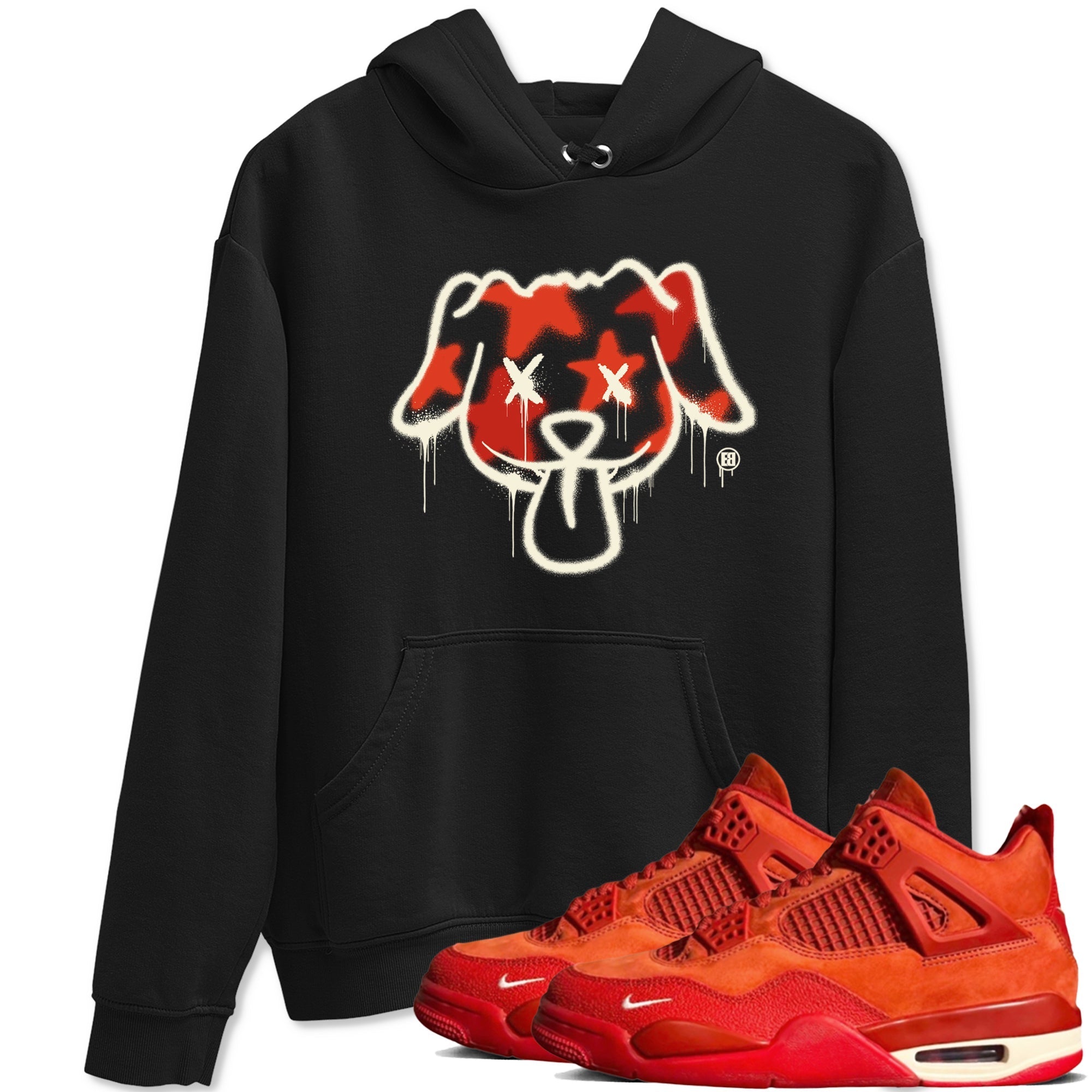 Graffiti Dog snkmatch Tees - Air Jordan 4 Brick By Brick