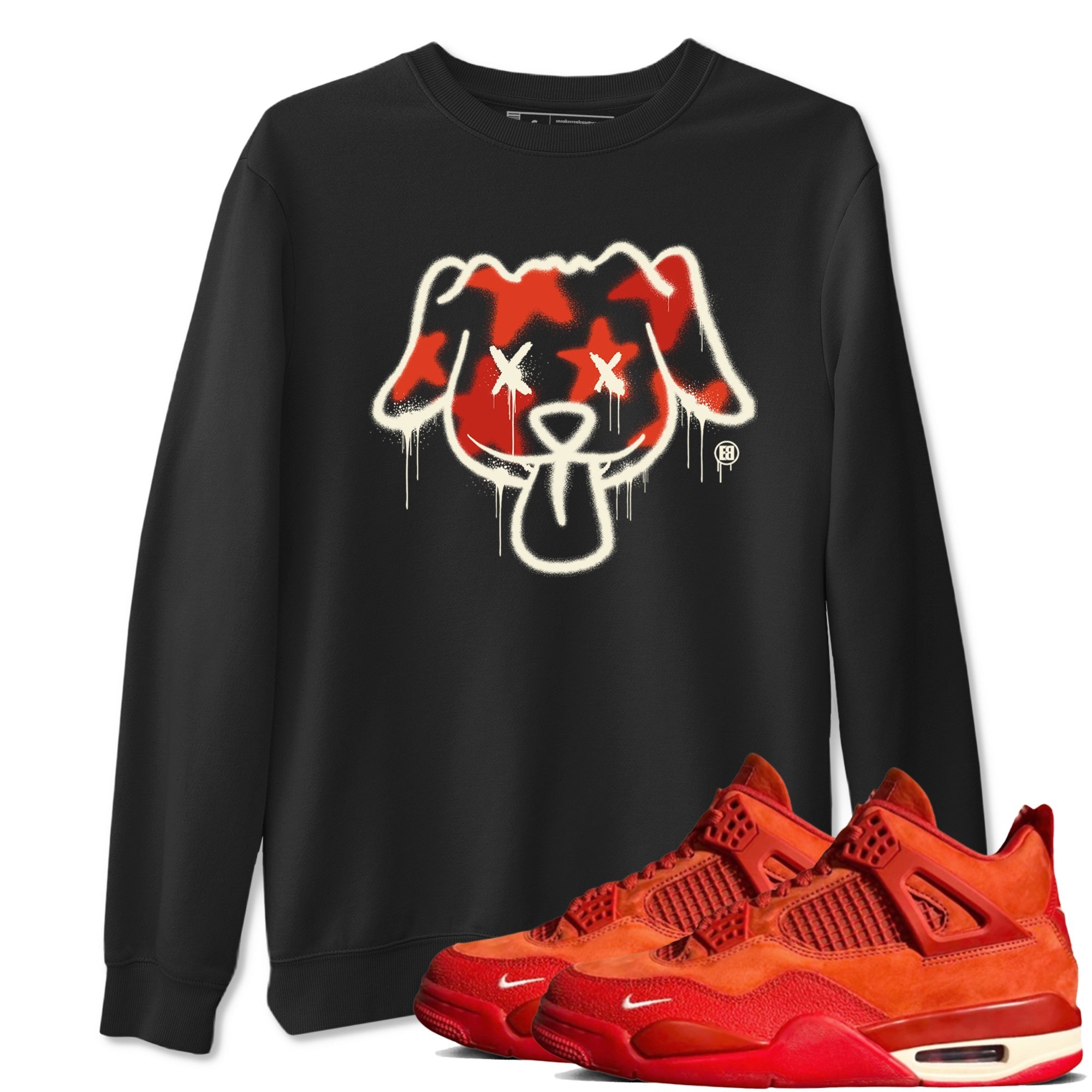 Graffiti Dog snkmatch Tees - Air Jordan 4 Brick By Brick