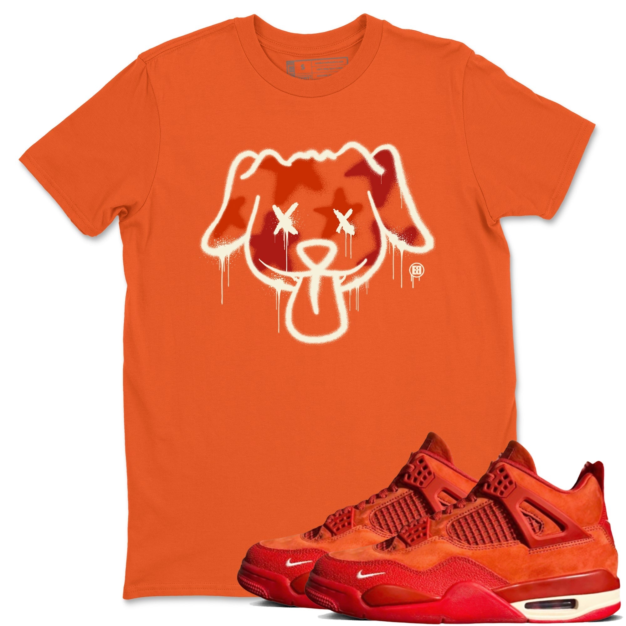 Graffiti Dog snkmatch Tees - Air Jordan 4 Brick By Brick