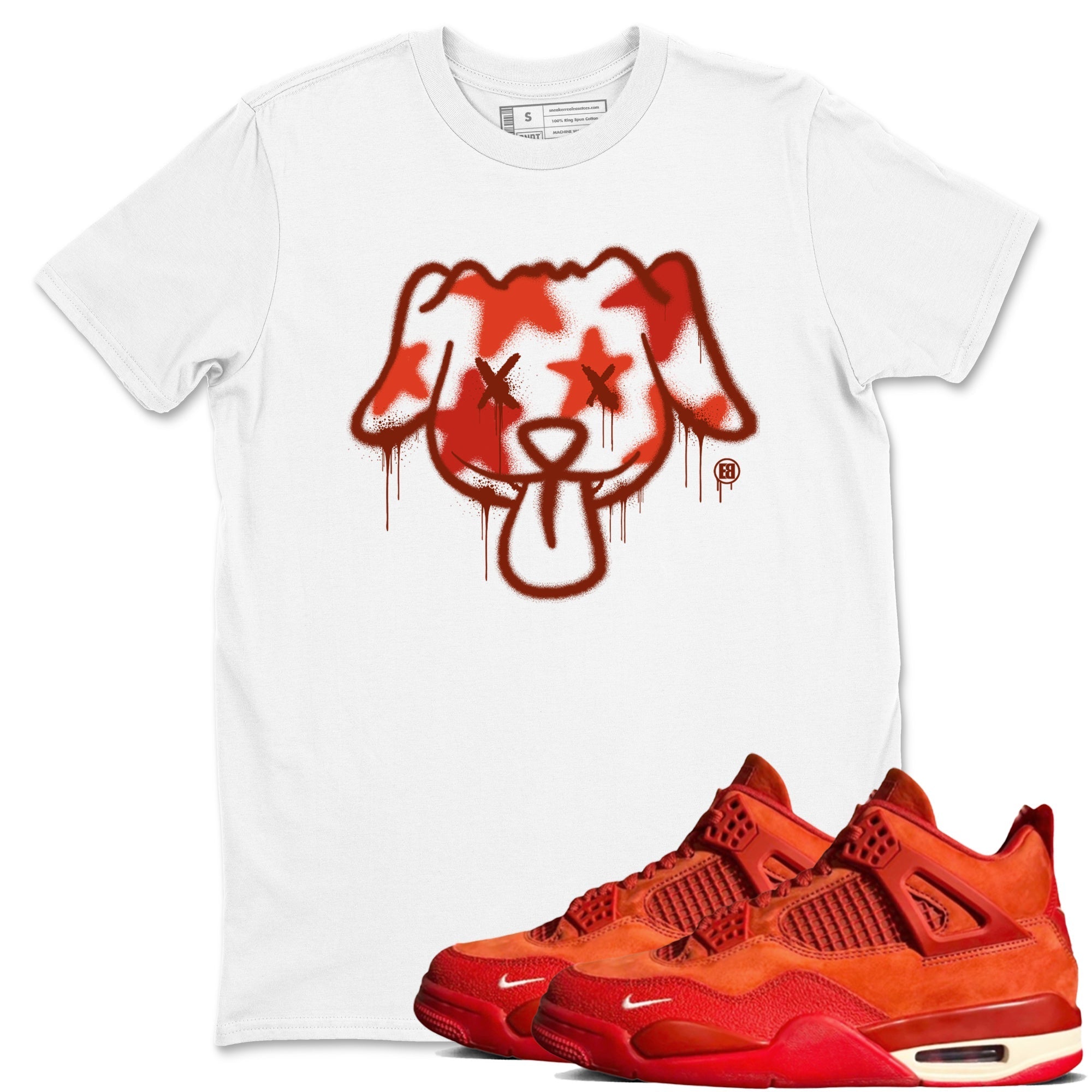 Graffiti Dog snkmatch Tees - Air Jordan 4 Brick By Brick
