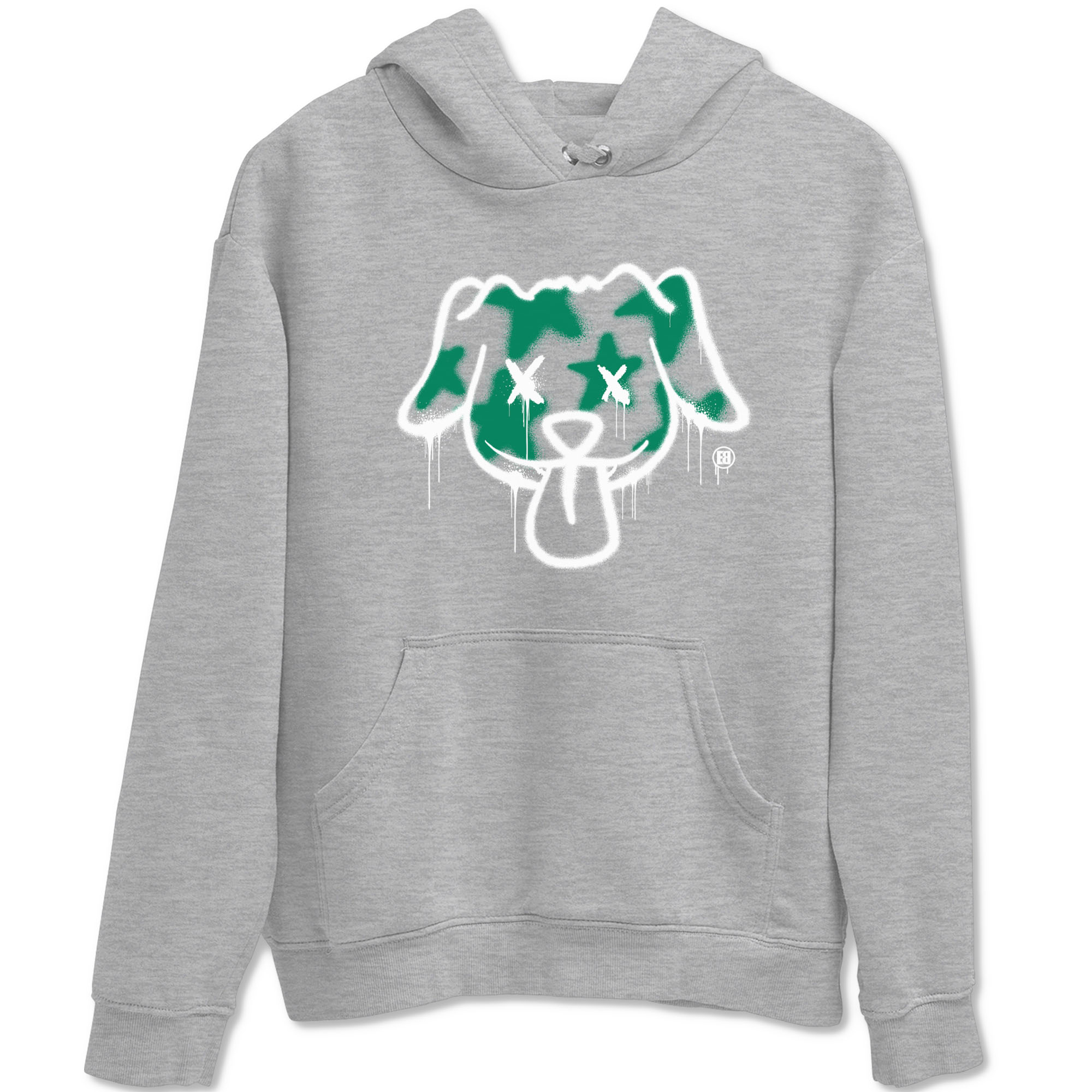Graffiti Dog snkmatch Tees - Air Jordan 4 Oxidized Green