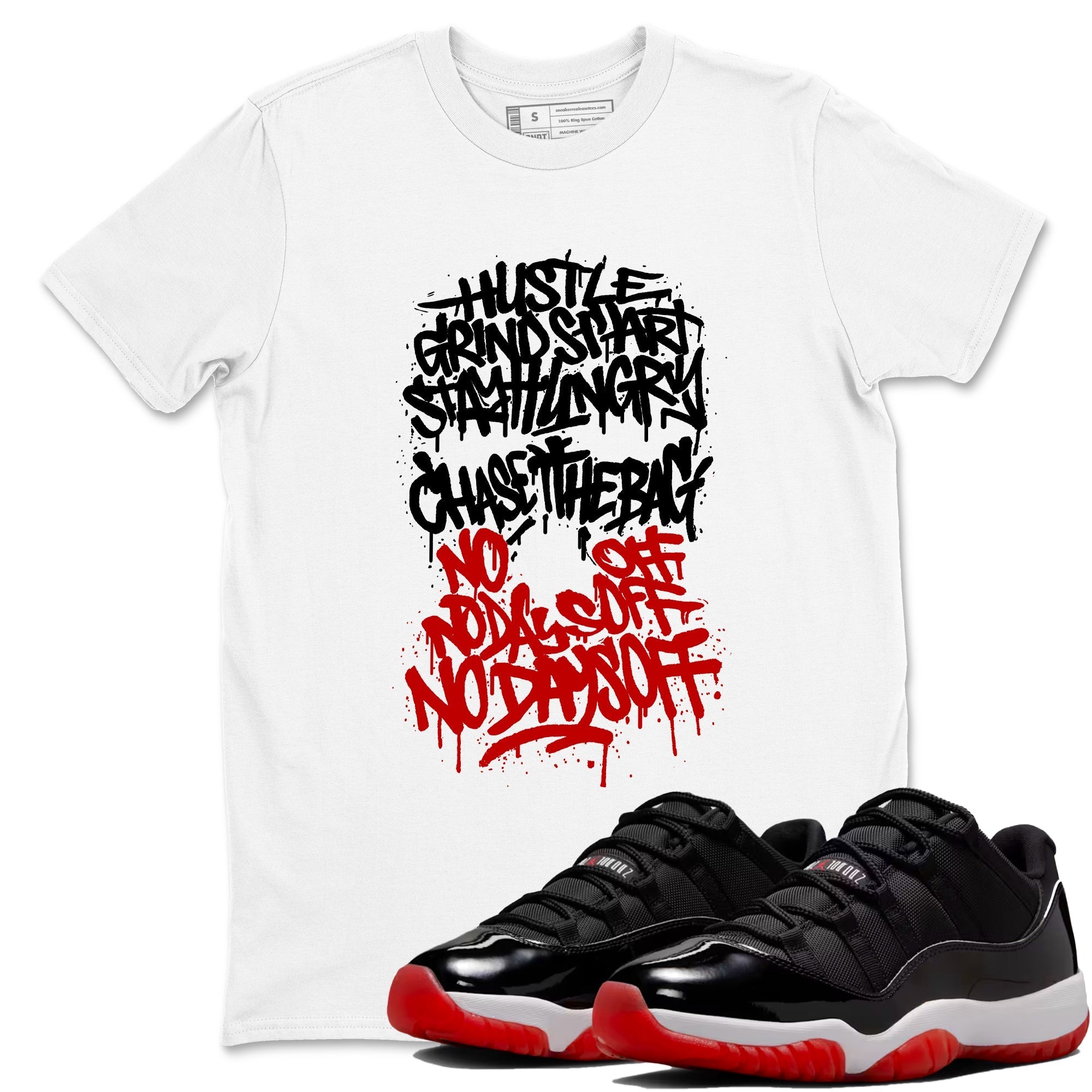 Graffiti Scream snkmatch Tees - Air Jordan 11 Bred