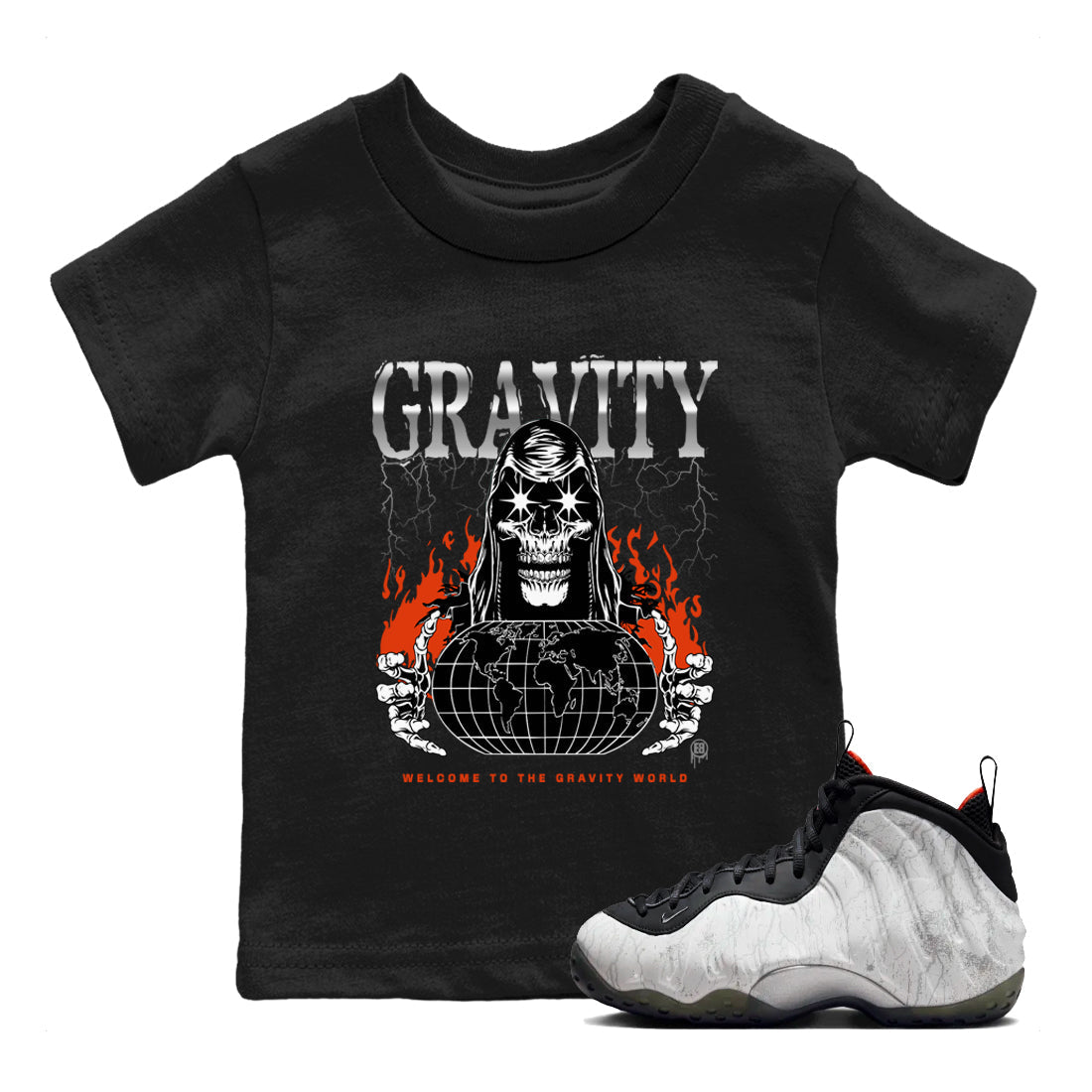 Gravity snkmatch Tees Kids - Air Foamposite One Jin