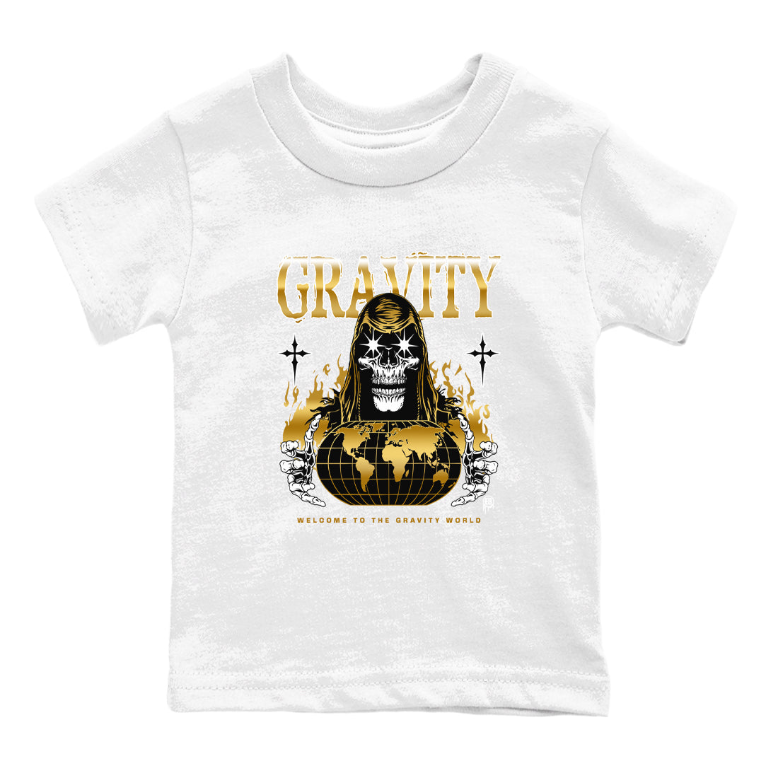 Gravity snkmatch Tees Kids - Air Jordan 1 Black Metallic Gold