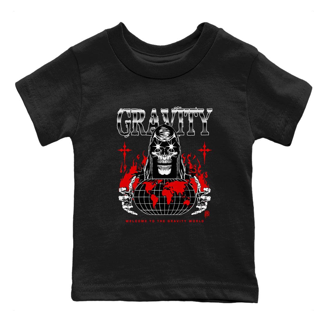 Gravity snkmatch Tees Kids - Air Jordan 1 Black Toe Reimagined